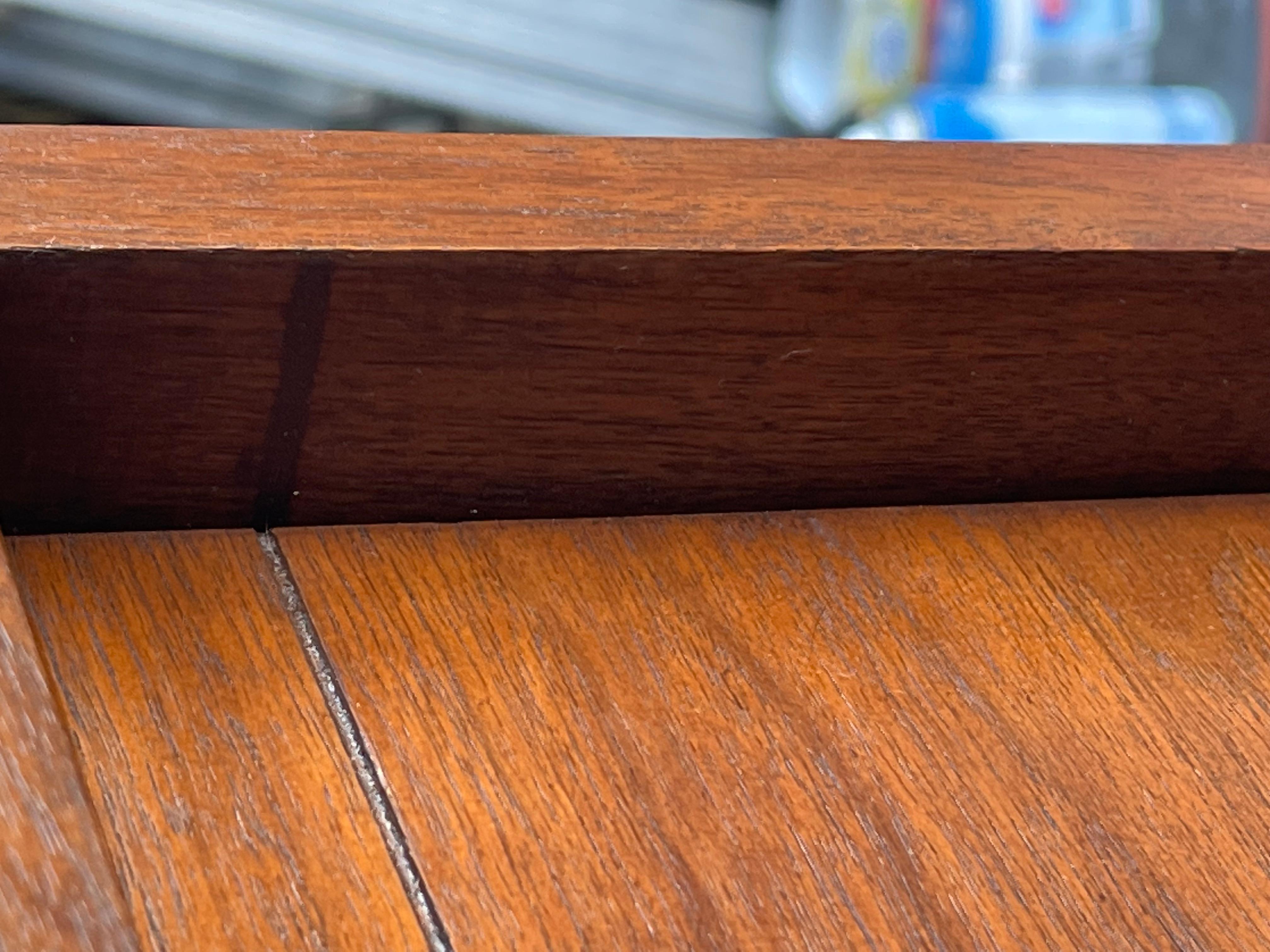 Mainline by Hooker Mid Century Walnut and Cane 8 Drawer Highboy Dresser 1