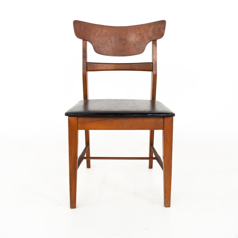 Mainline by Hooker Mid Century Walnut Dining Desk Chair at 1stDibs