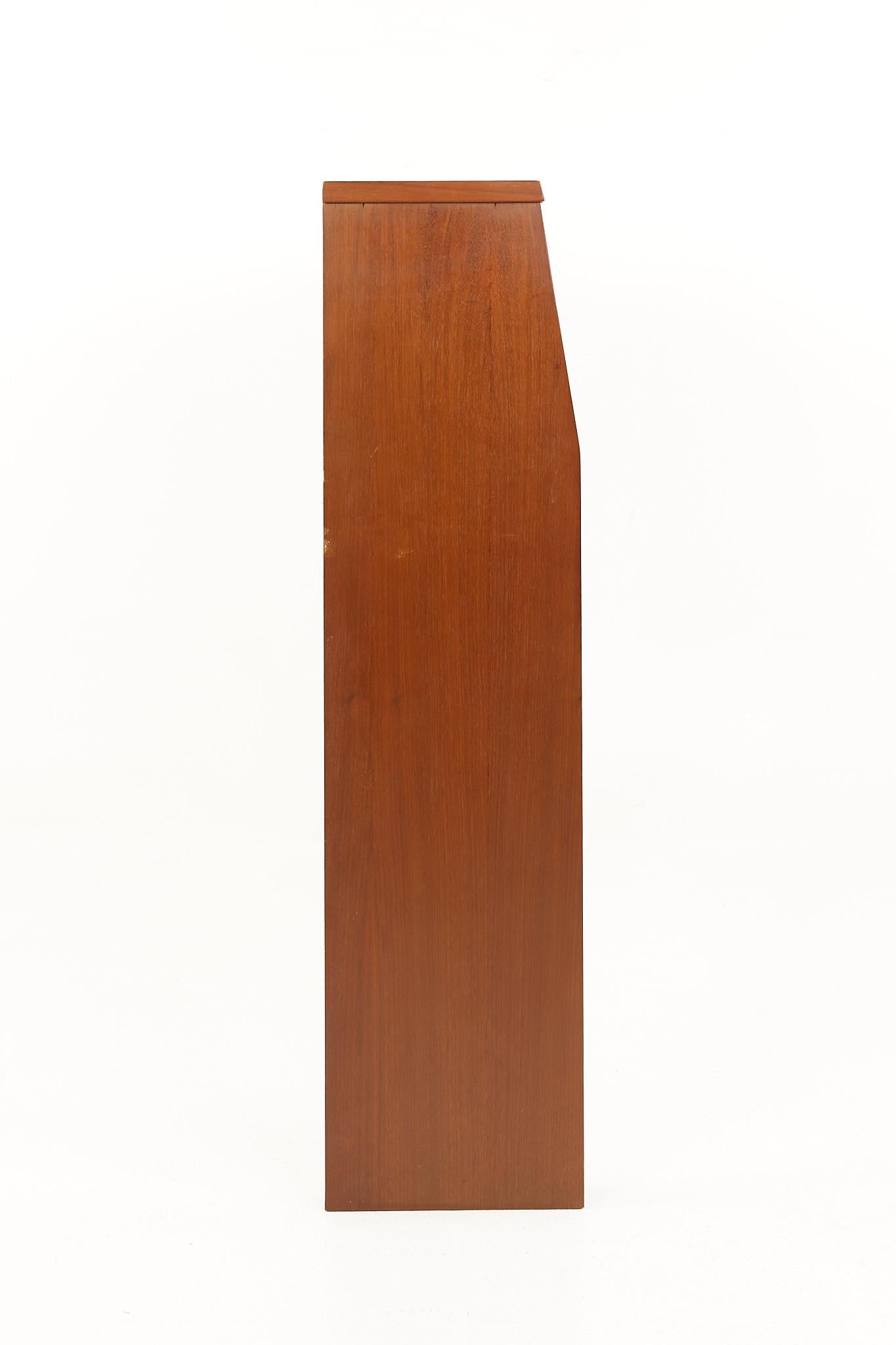 Mainline by Hooker Mid Century Walnut Full Storage Headboard 4