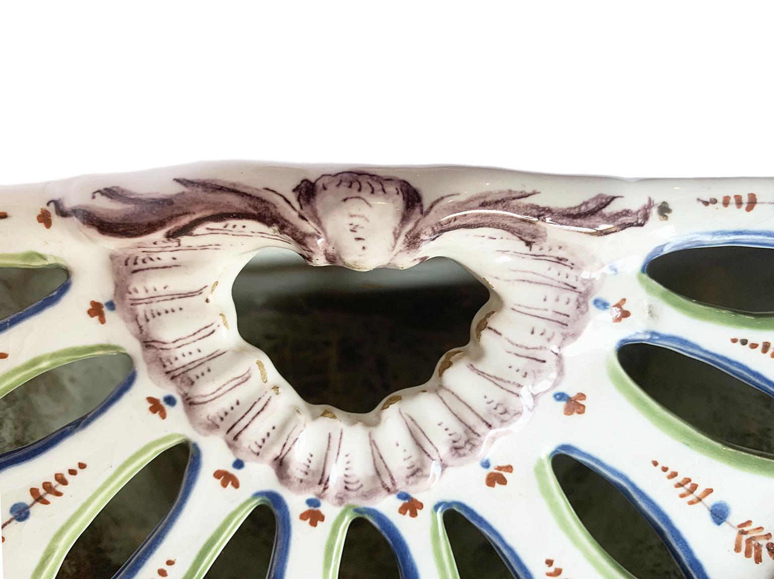 Maiolica flower pot 