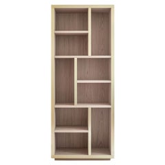 Libreria Maiori Oak e ottone satinato della Collezione Riviera