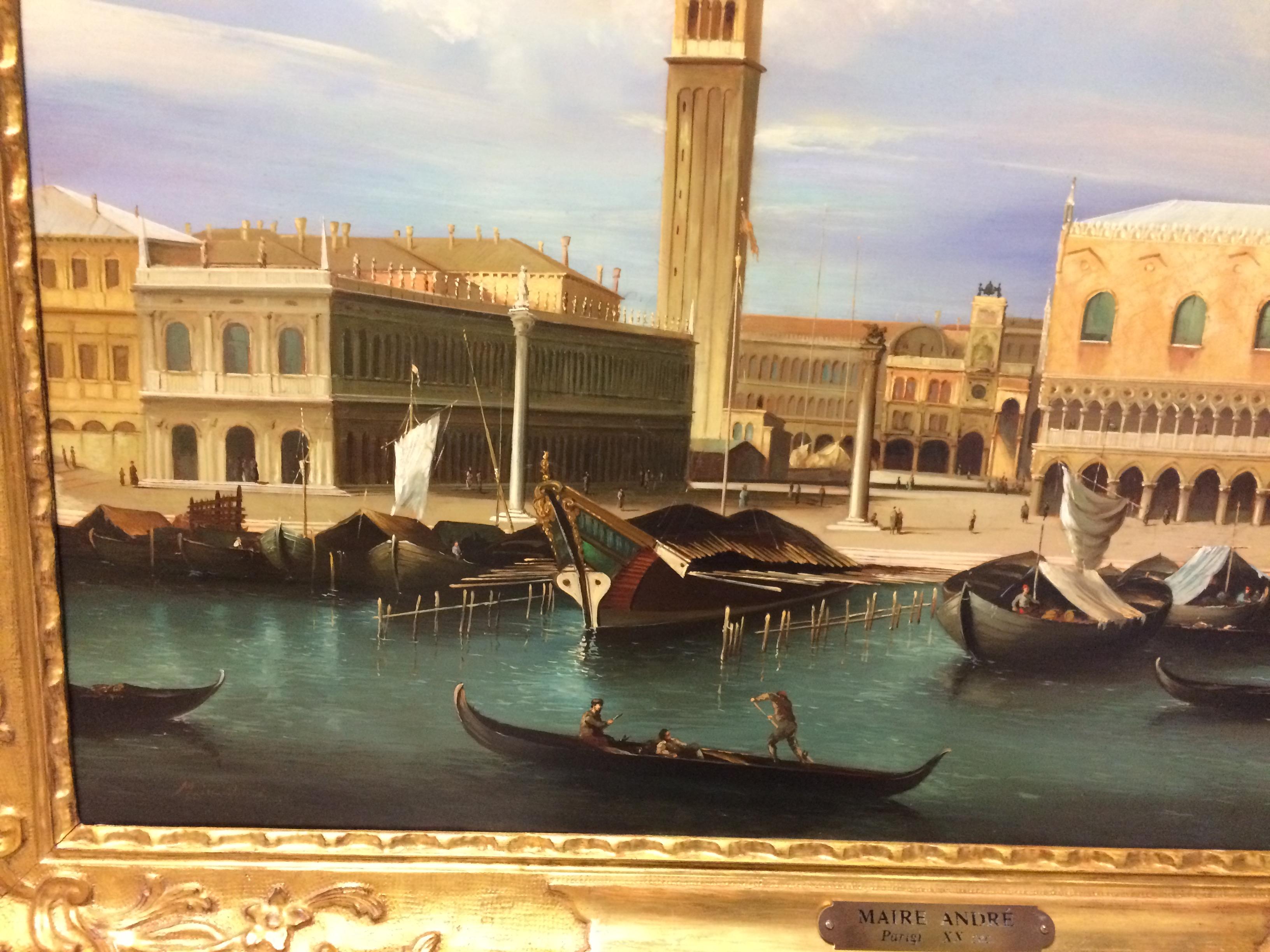 Pair of Paintings with Venetian Landscape 1940 6