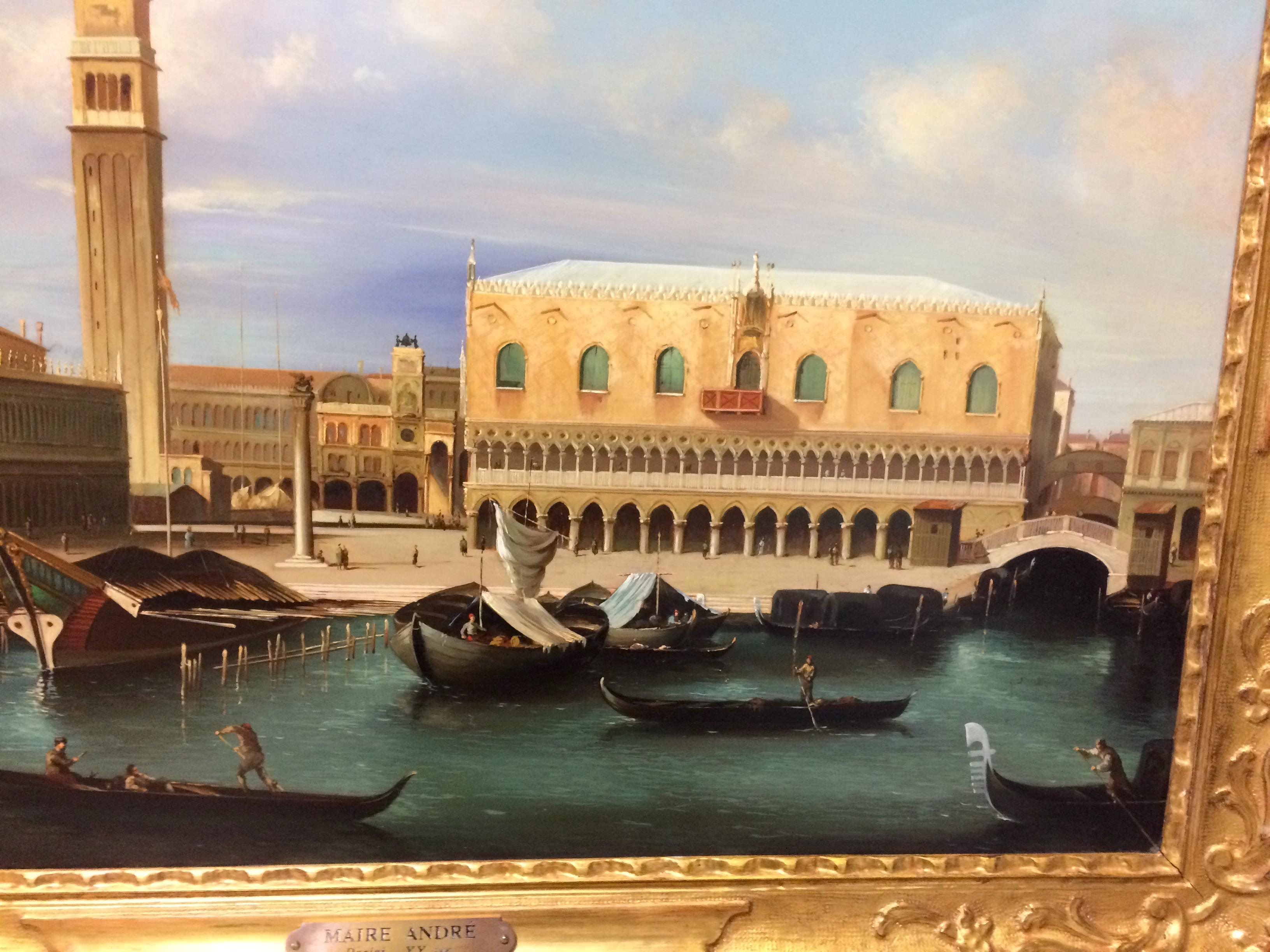 Pair of Paintings with Venetian Landscape 1940 7