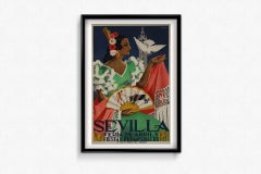 Original 1952 poster Sevilla Feria de Abril y Fiestas Primaverales