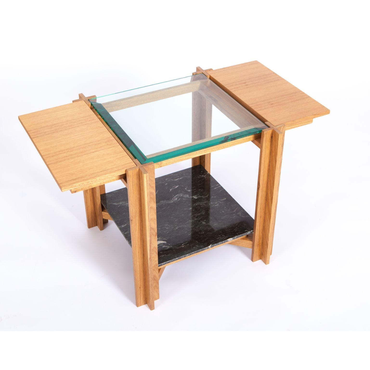 Brazilian Mais, Light Freijo Table with Tabs, by Alva Design For Sale