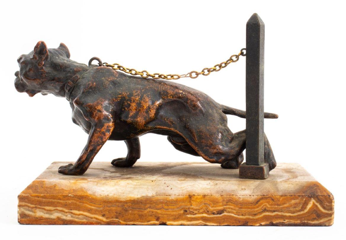 Mid-Century Modern Maison Alphonse Giroux Bulldog Bronze Sculpture For Sale