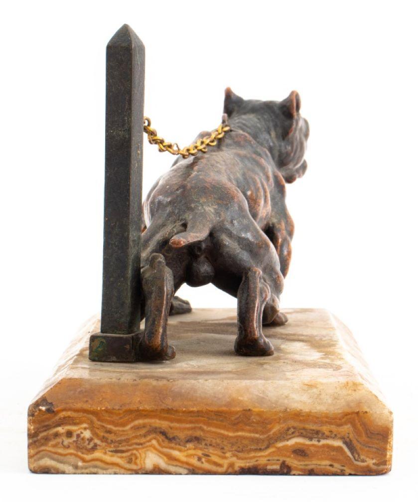 Maison Alphonse Giroux Bulldog Bronze Sculpture In Good Condition For Sale In New York, NY