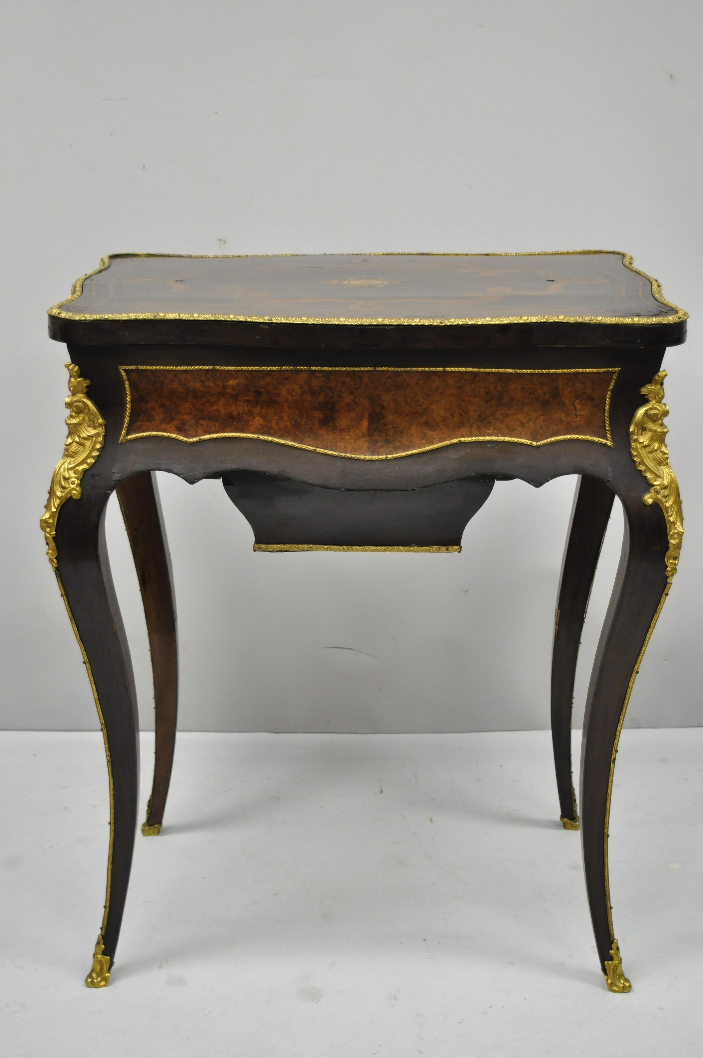 Maison Alphonse Giroux Paris Louis XV Ladies Work Table Sewing Vanity Stand For Sale 4