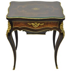 Maison Alphonse Giroux Paris Louis XV Ladies Work Table Sewing Vanity Stand