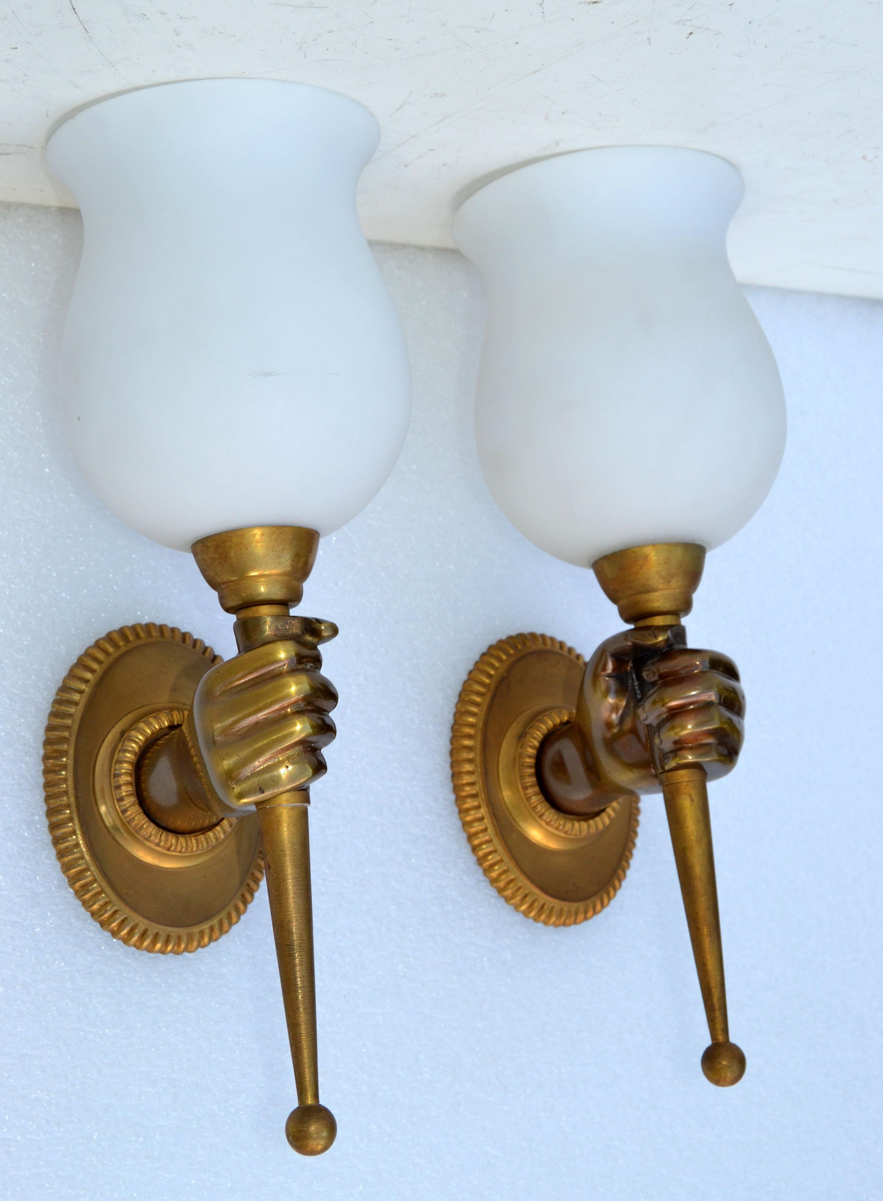 hand sconce for wall