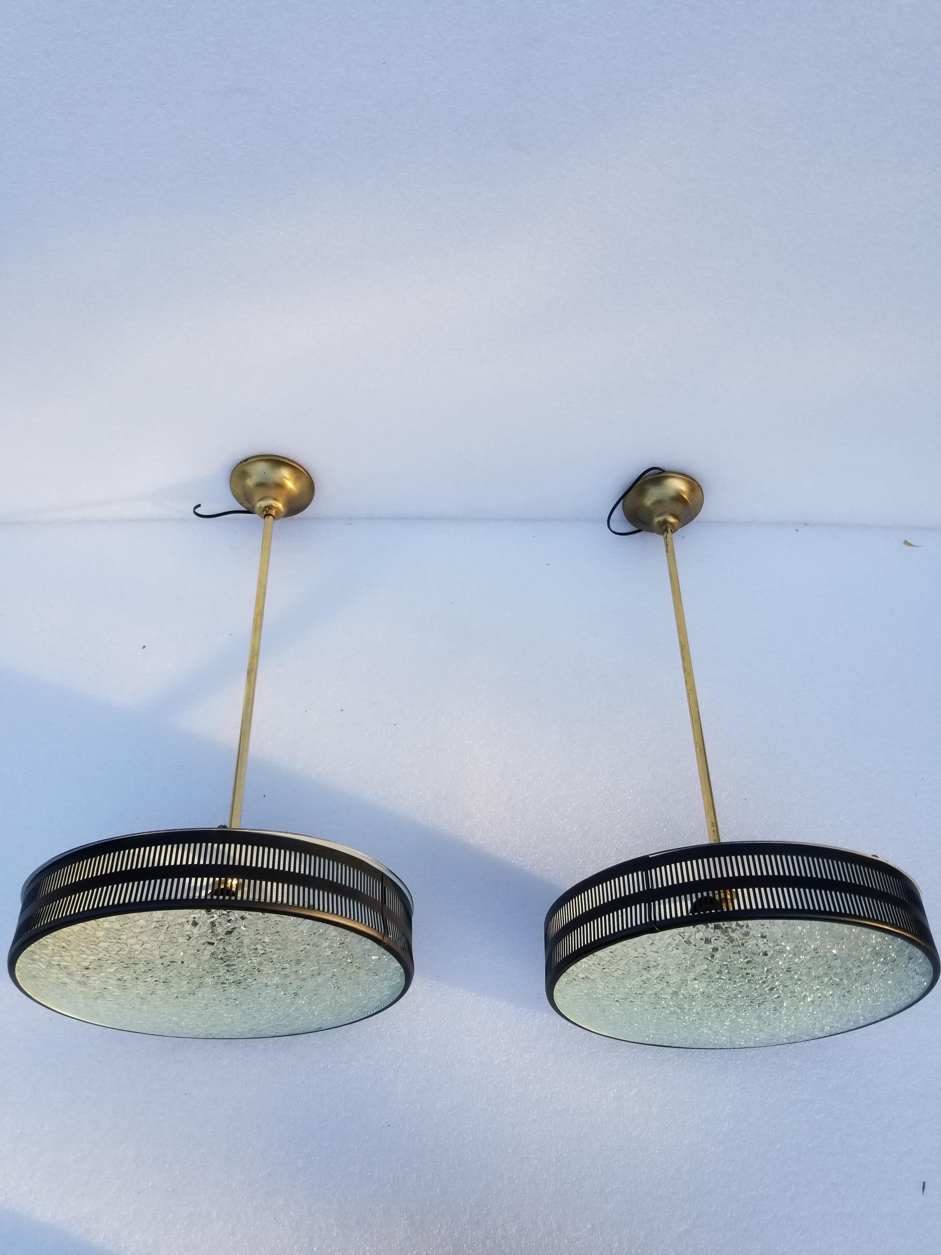 French Maison Arlus Ceiling Fixture, Pair Available For Sale
