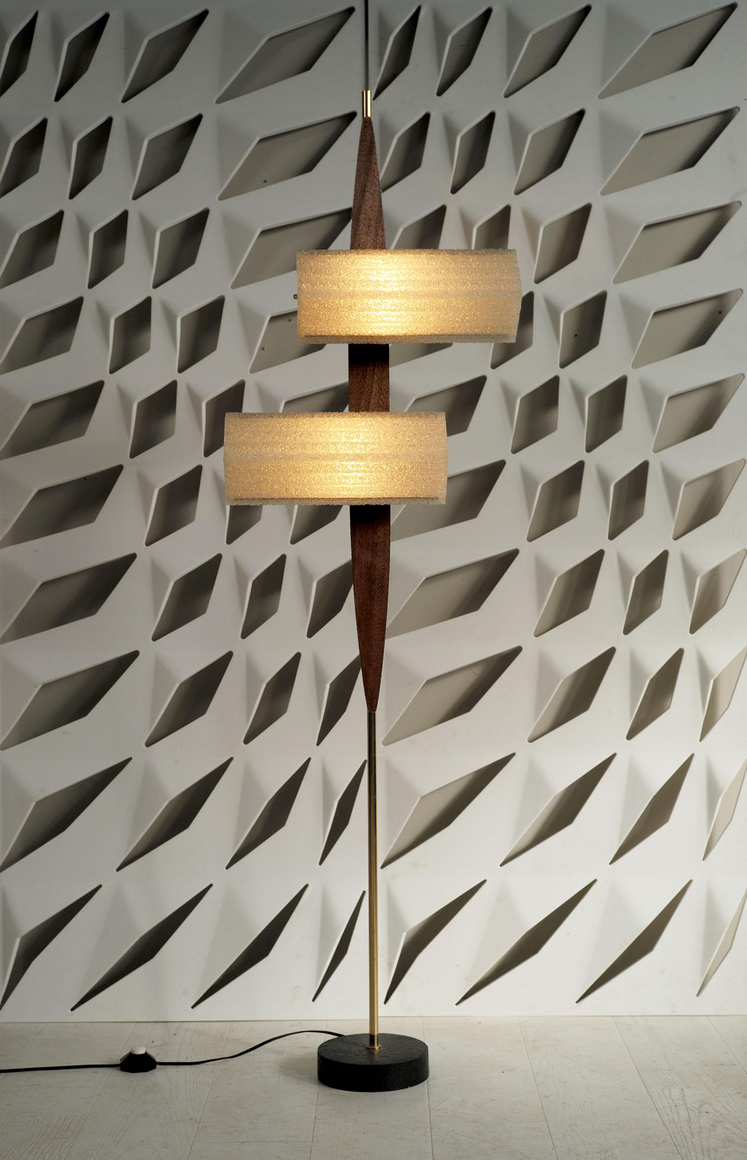 Metal Royal Lumière, Floor Lamp with Two Reflectors, France, 1960