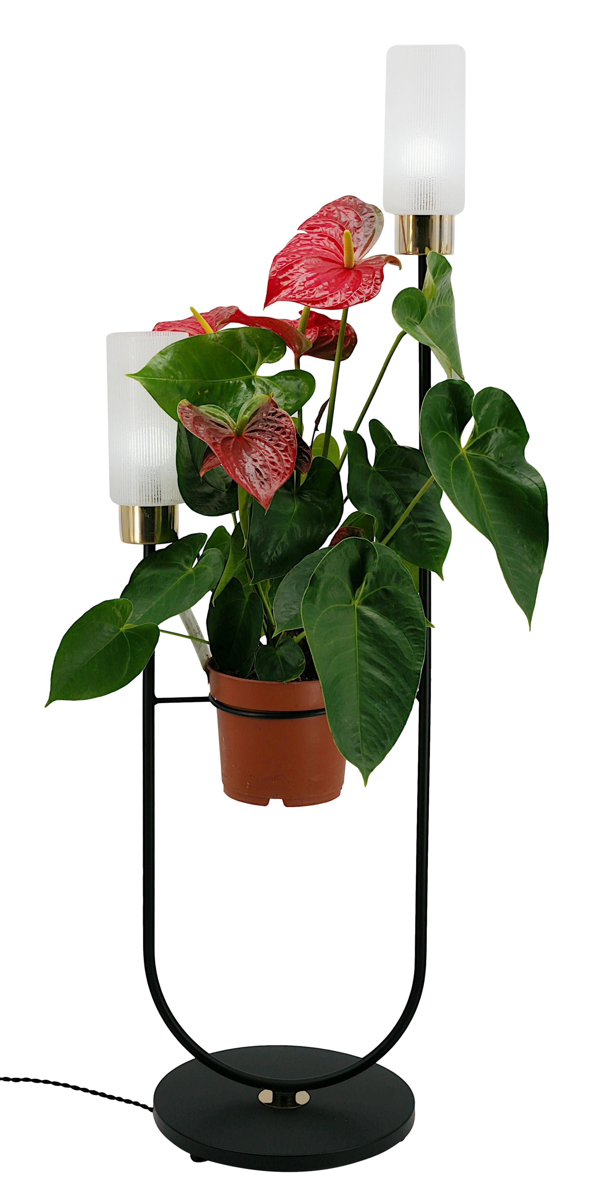 Maison ARLUS French Mid-Century Floor Lamp, 1950s In Good Condition For Sale In Saint-Amans-des-Cots, FR
