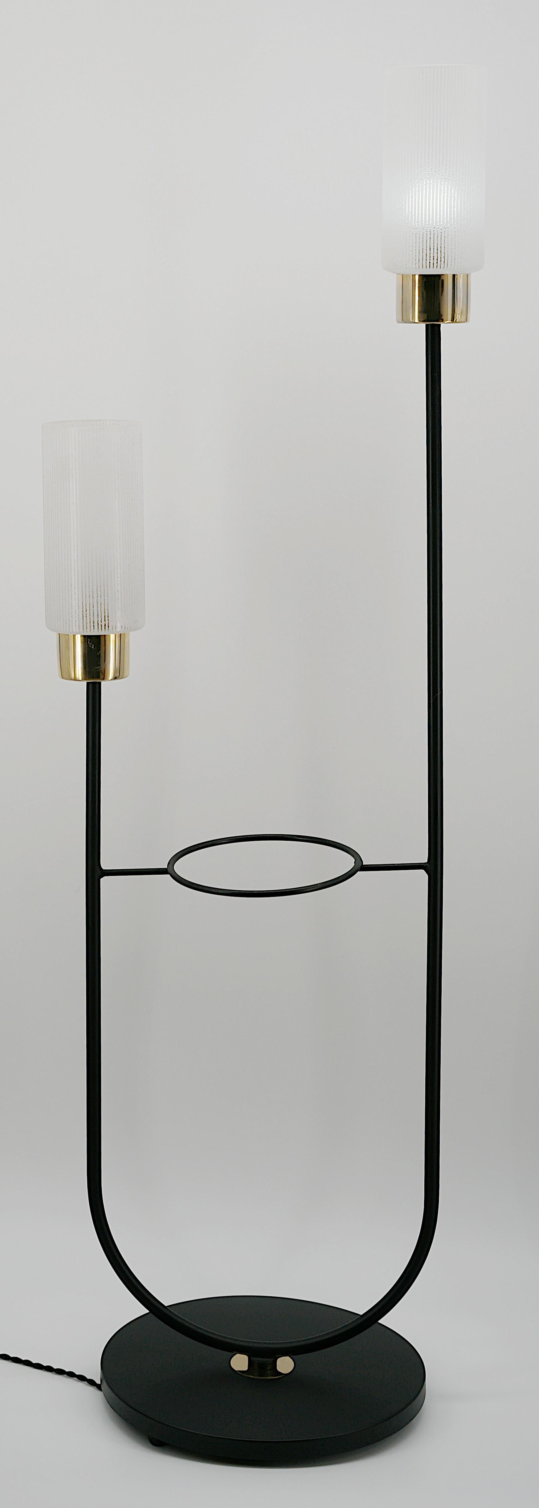 Mid-20th Century Maison ARLUS French Mid-Century Floor Lamp, 1950s For Sale