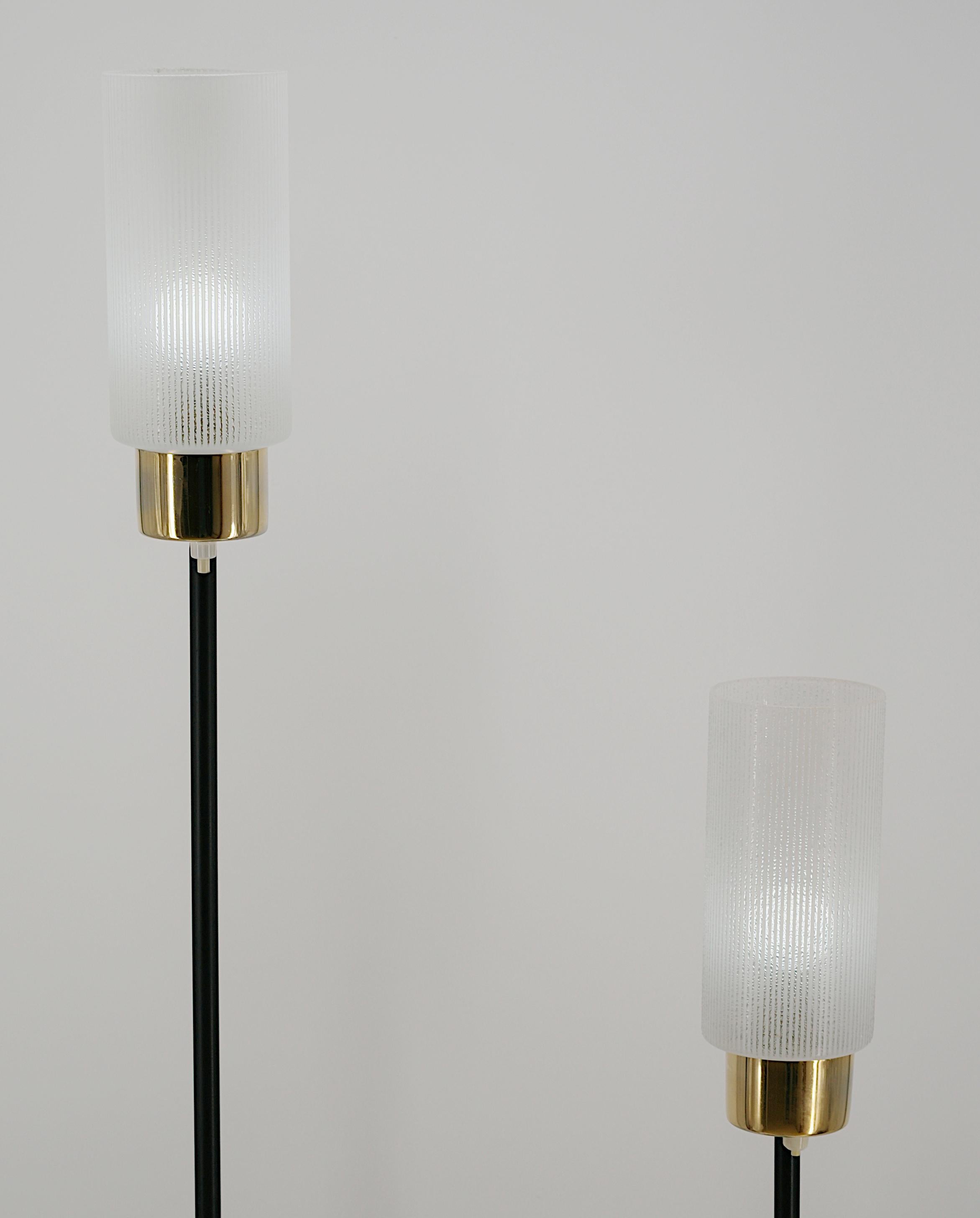 Brass Maison ARLUS French Mid-Century Floor Lamp, 1950s For Sale