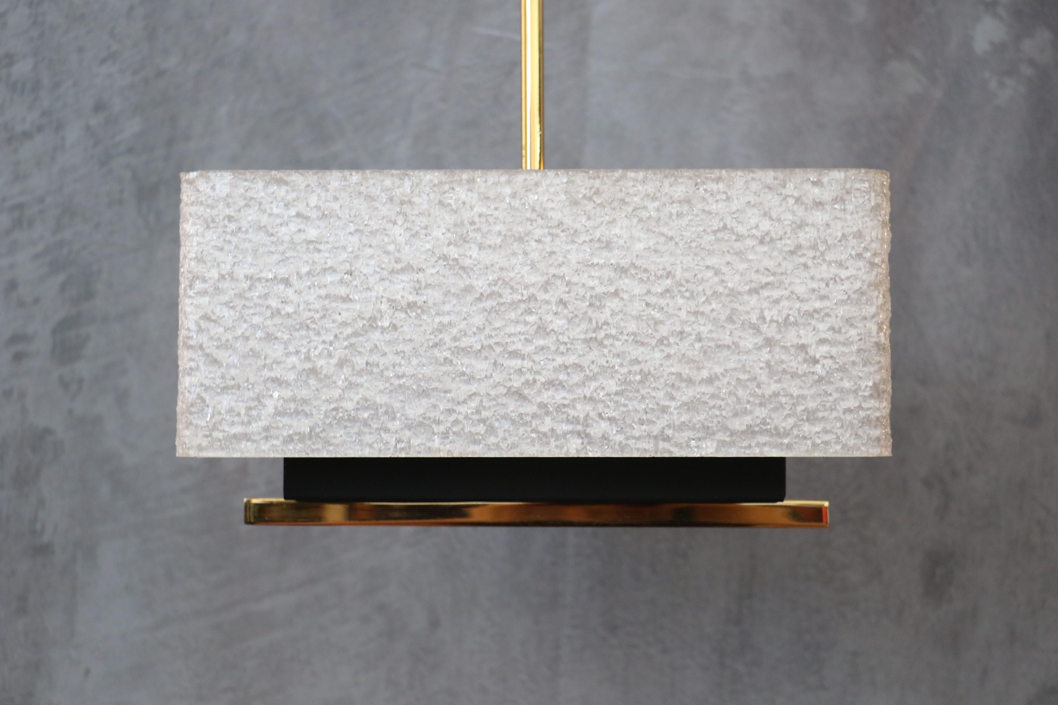 Maison Arlus - Mid-Century Kronleuchter Deckenleuchte 