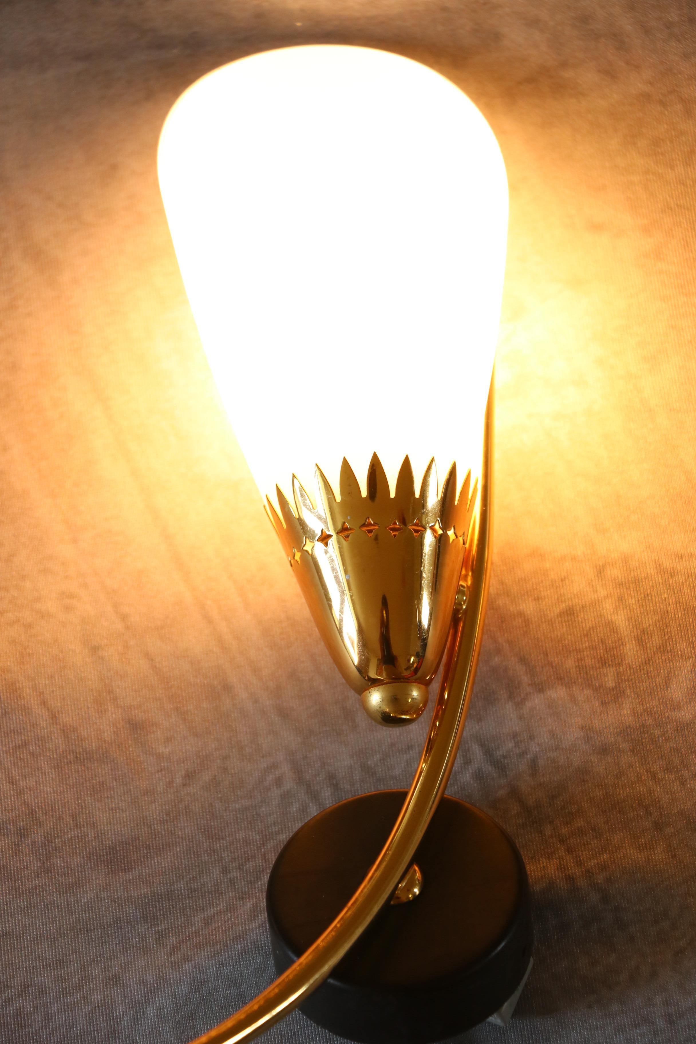 Maison Arlus - Mid-Century Modern Double Wall lights - 1950s France era Lunel For Sale 4