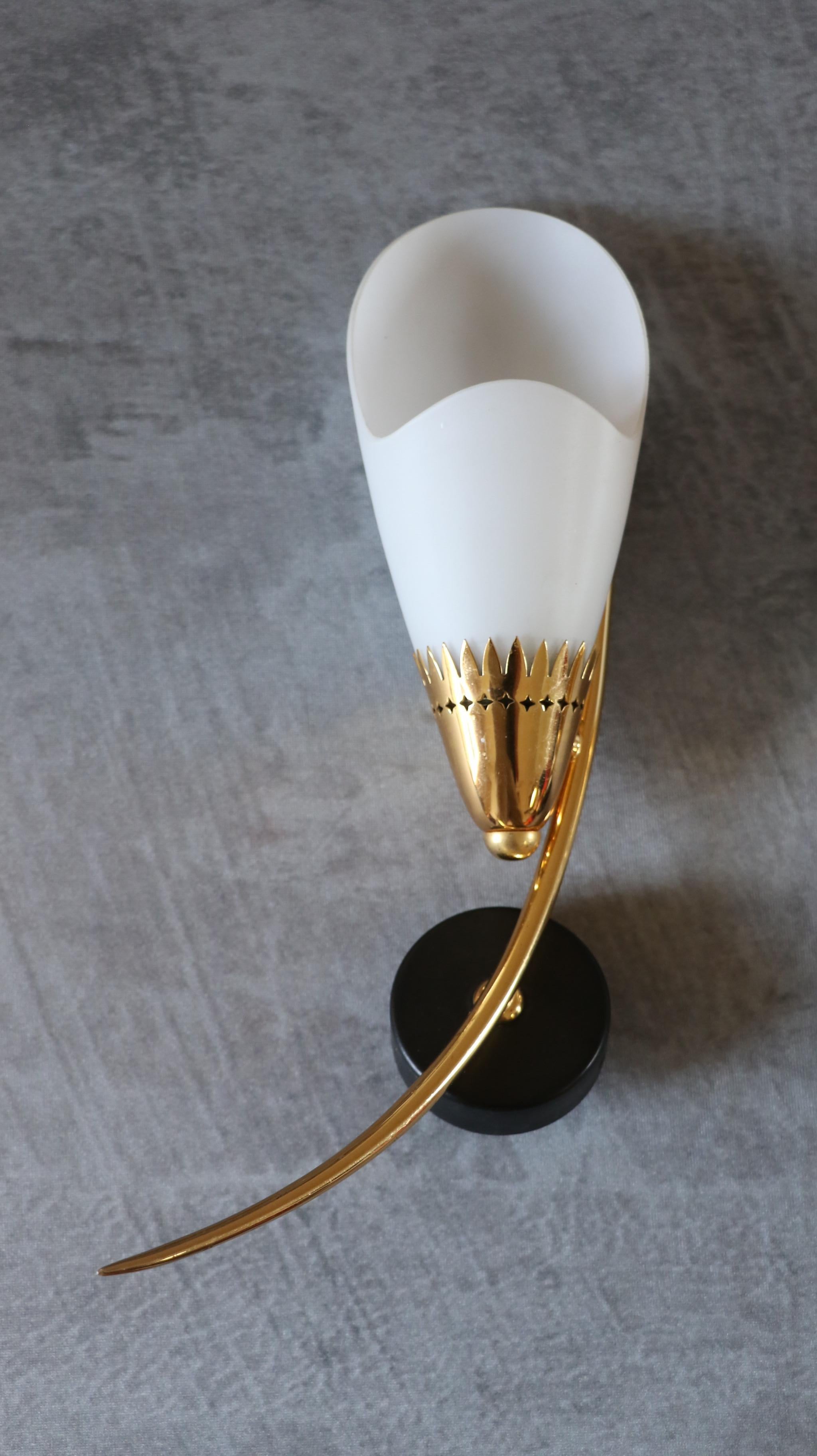 French Maison Arlus - Mid-Century Modern Double Wall lights - 1950s France era Lunel For Sale