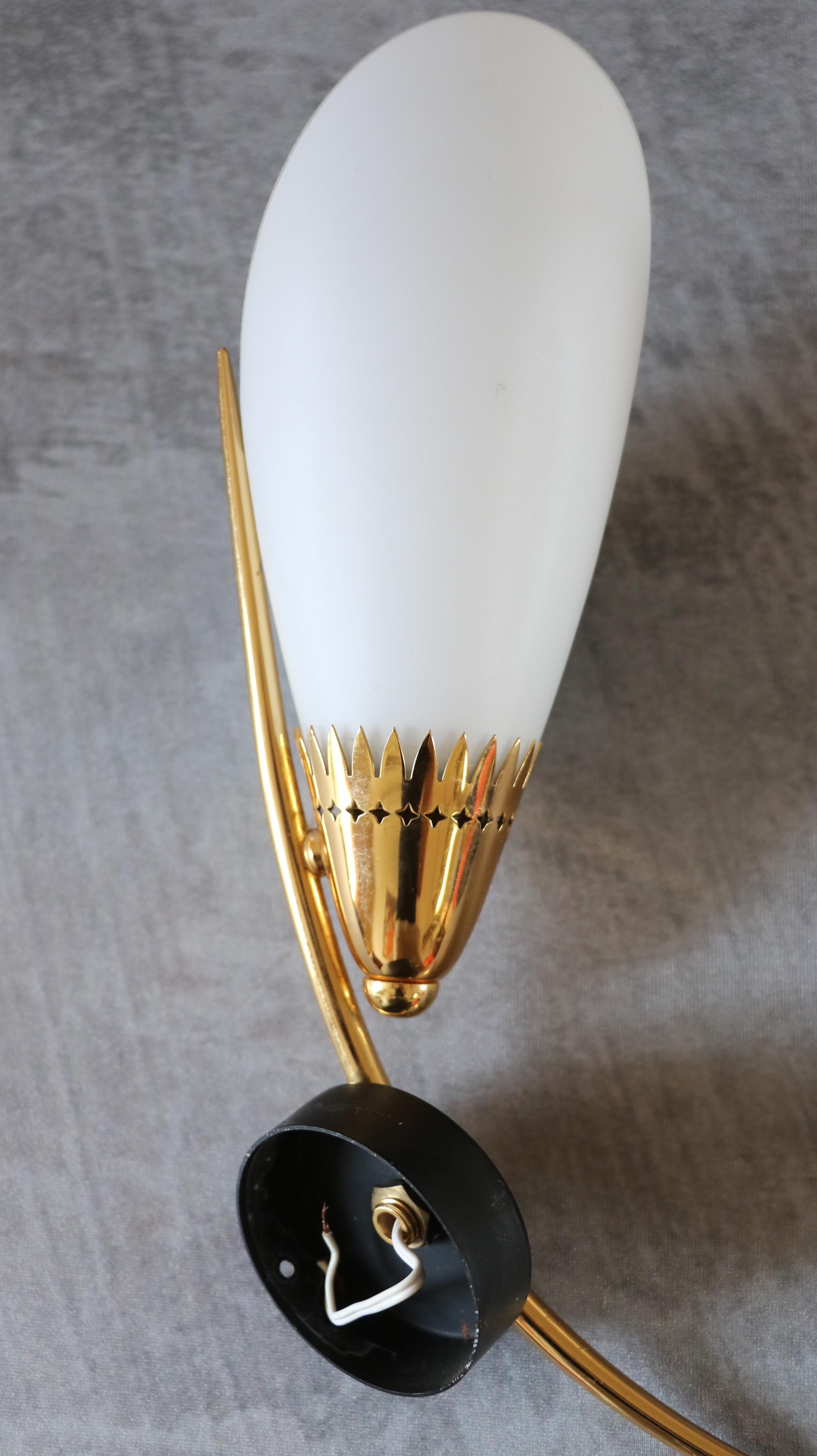 Maison Arlus - Mid-Century Modern Double Wall lights - 1950s France era Lunel For Sale 2