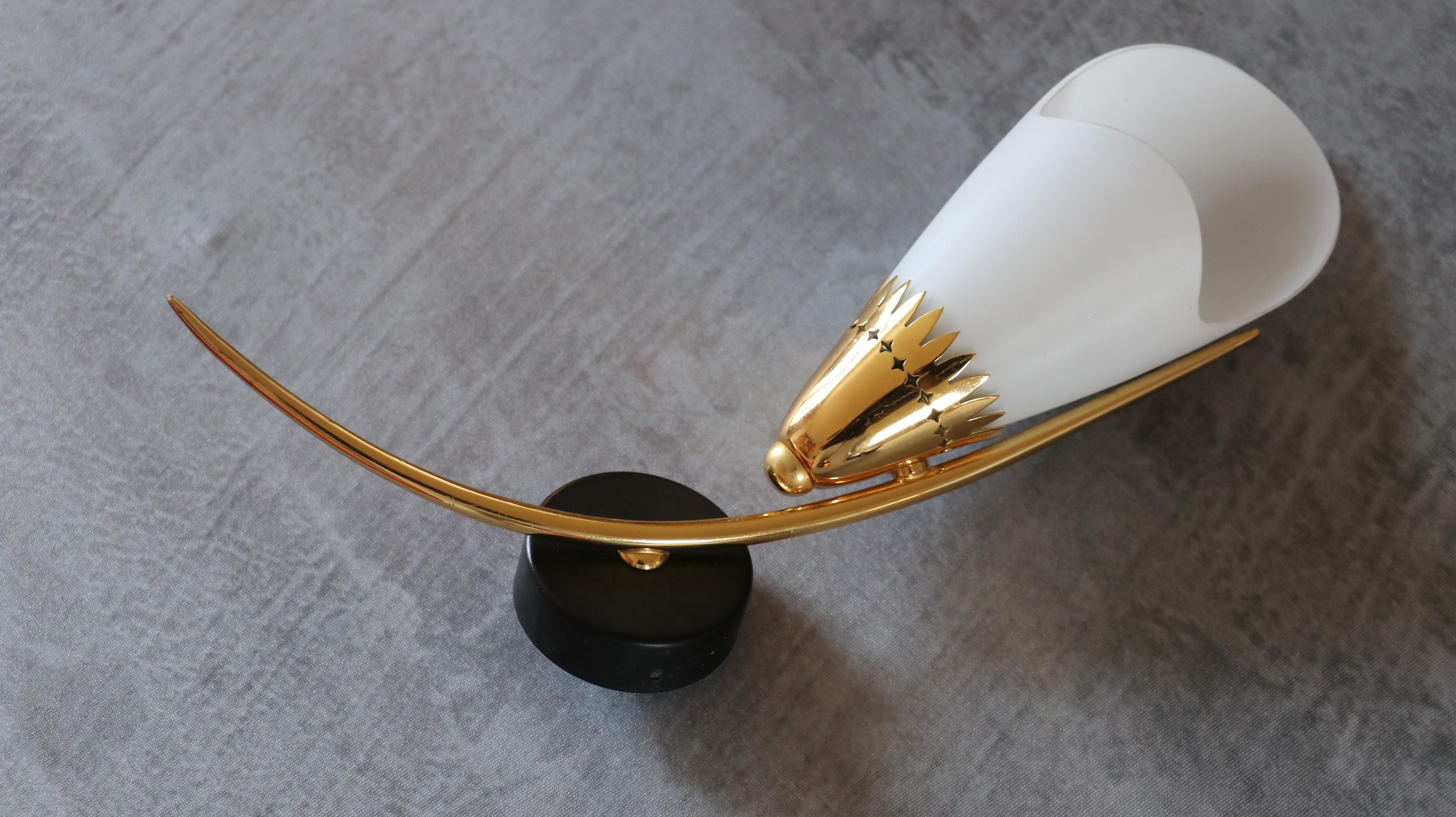 Maison Arlus - Mid-Century Modern Double Wall lights - 1950s France era Lunel For Sale 3