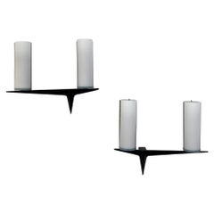 Maison Arlus Pair of Double Lights Sconces France 1950s