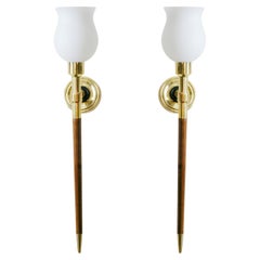 Maison ARLUS Pair of Large Wall Sconces