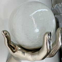 Maison Arlus Silver Gilt Bronze Hand Wall Sconce France 1970's