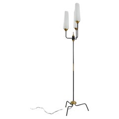 Maison Arlus Three‑Light Floor Lamp, France, 1950
