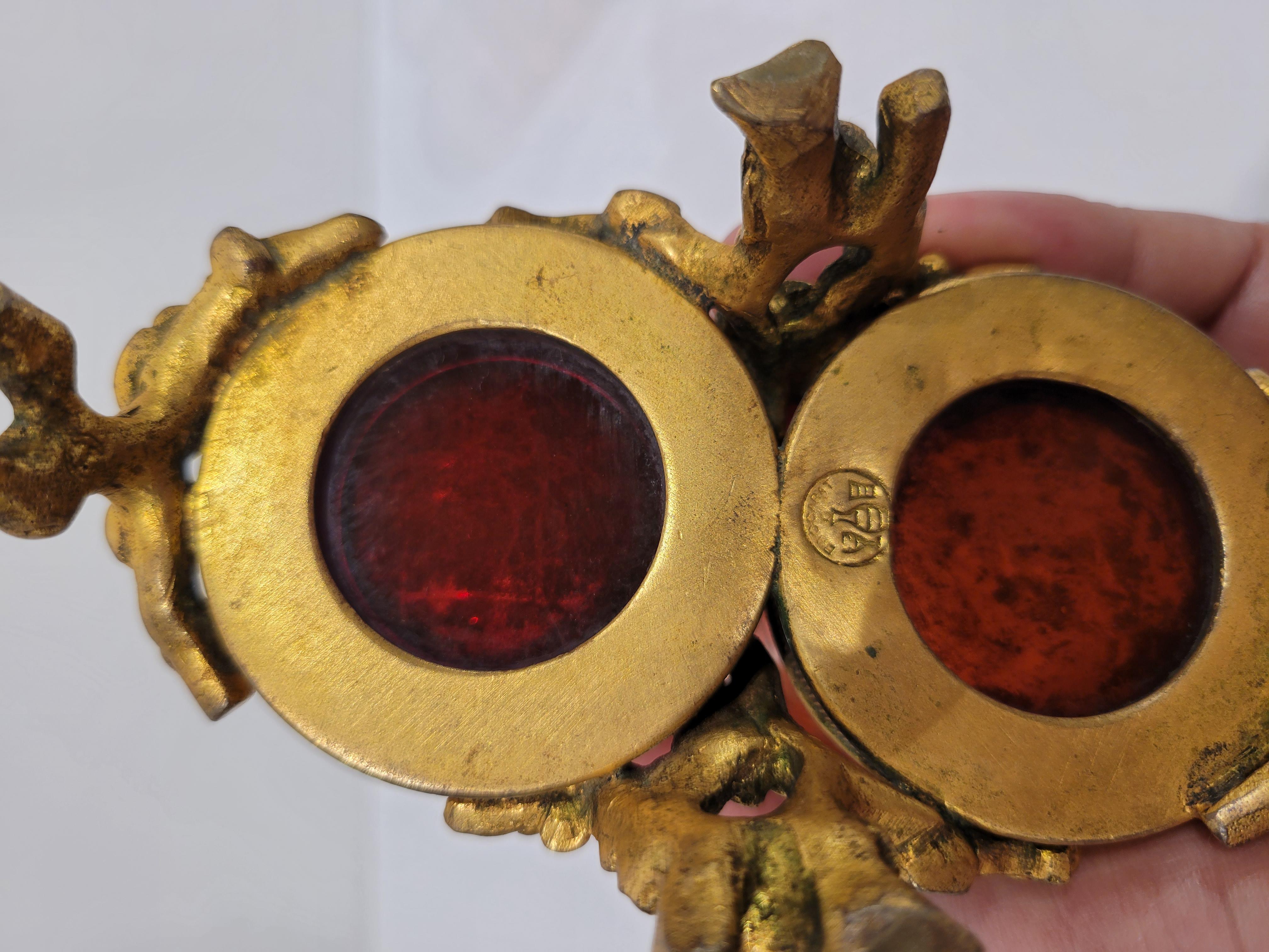 Maison Baccarat Pair of Japonisme Ormolu Mounted Double Vases 1