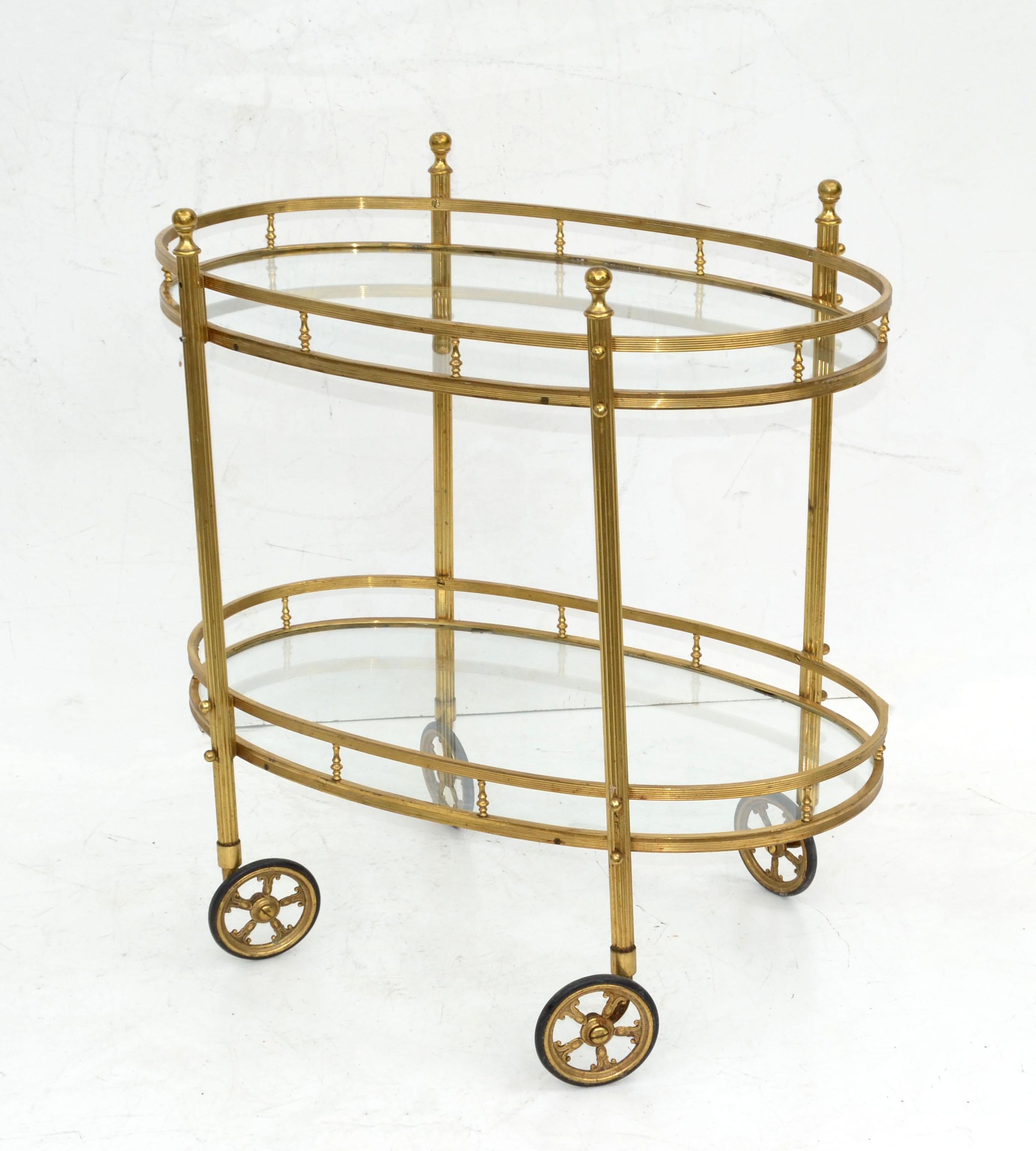 bar cart oval