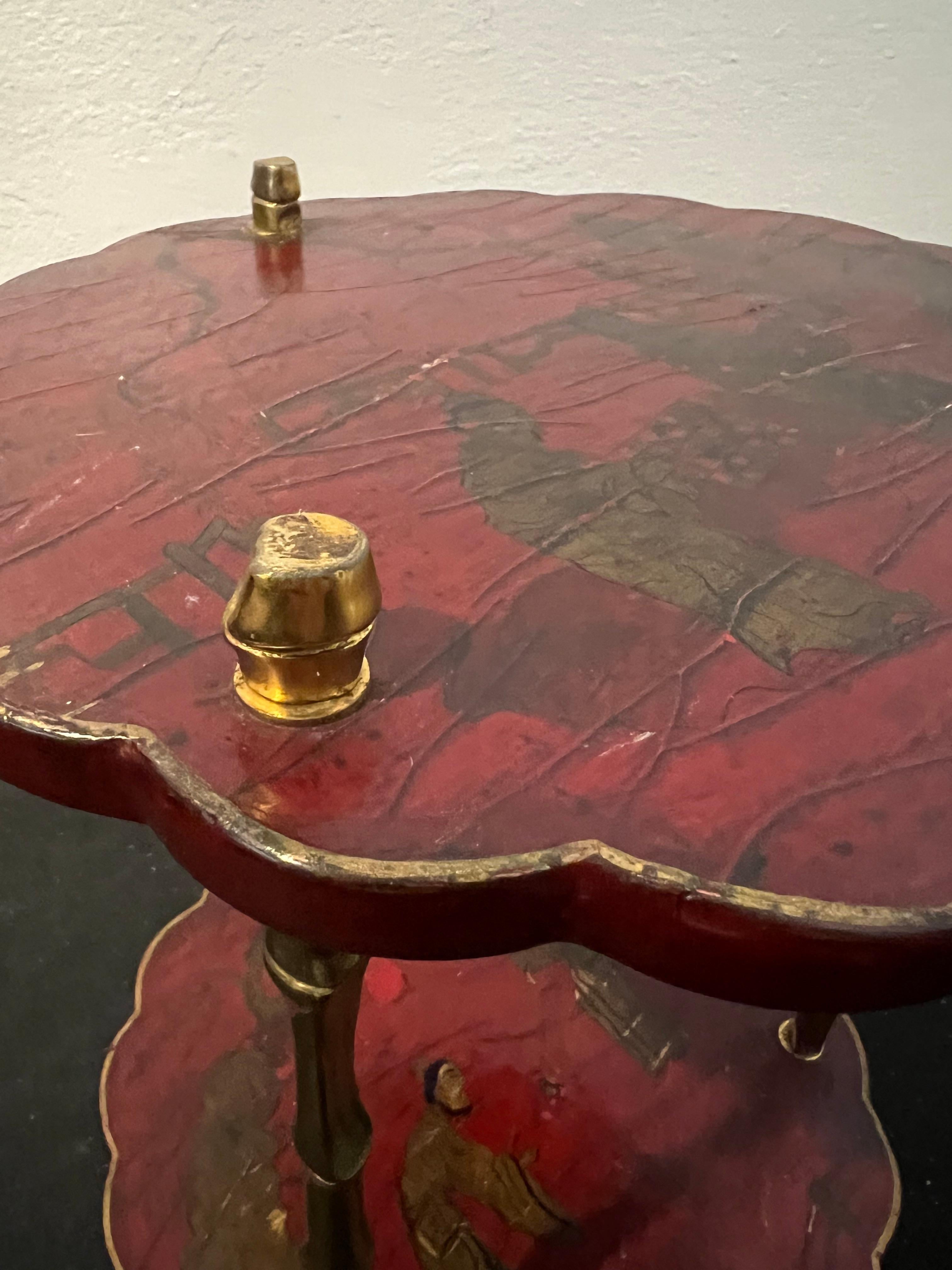 Maison Baguès Table Chinoiserie en Faux Bambou Attribué En Bronze en vente 3