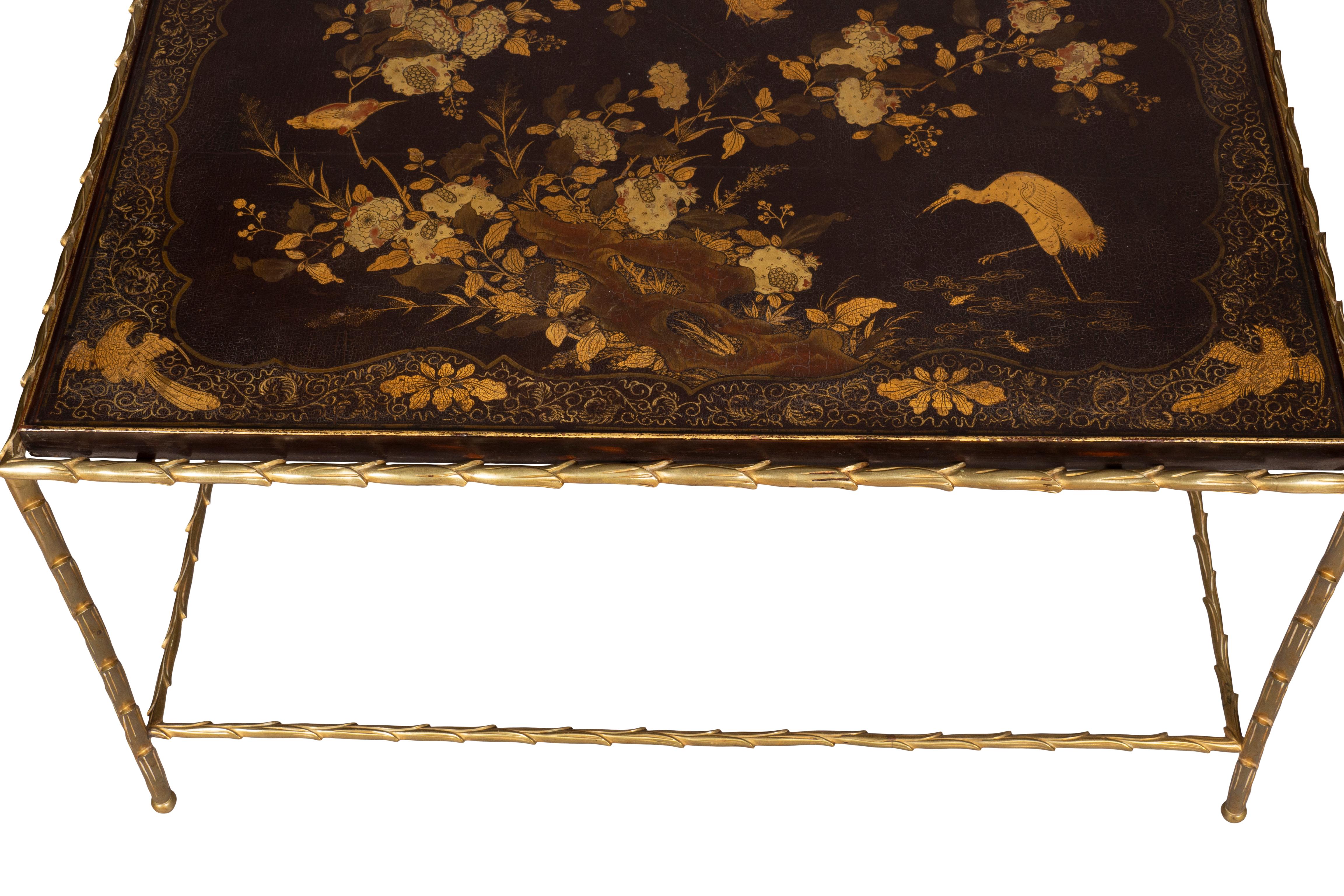Maison Bagues Brass And Lacquer Coffee Table 15
