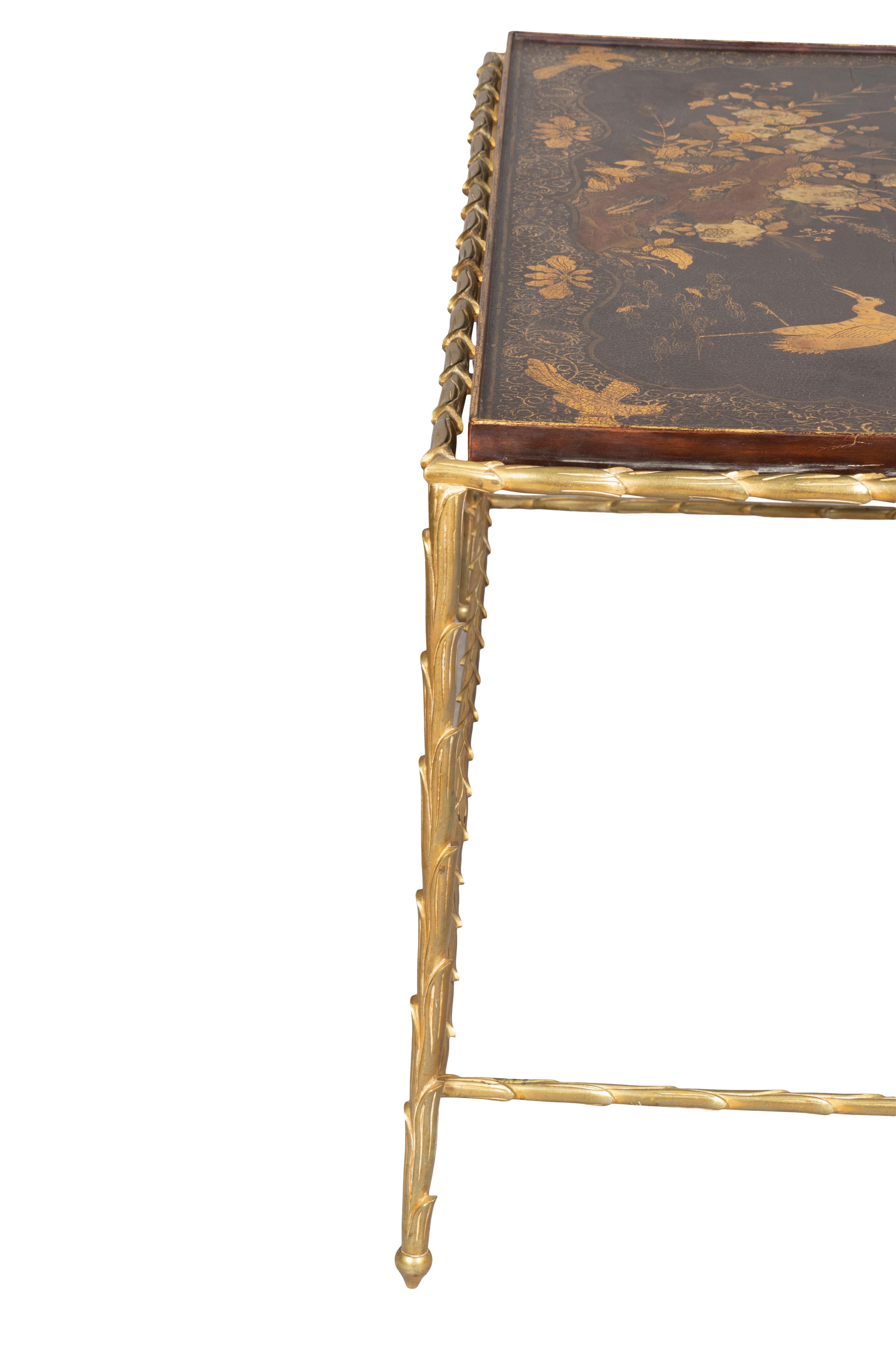 Maison Bagues Brass And Lacquer Coffee Table 4