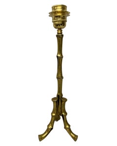 Maison Bagues Brass Bamboo Table Lamp