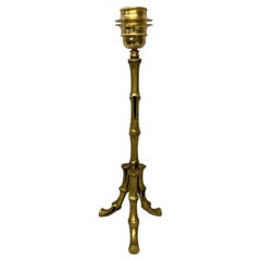 Maison Bagues Brass Bamboo Table Lamp