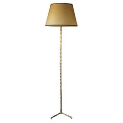Maison Bagues Brass Faux Bamboo Floor Lamp