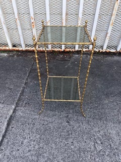Maison Bagues Brass Two tier Side table