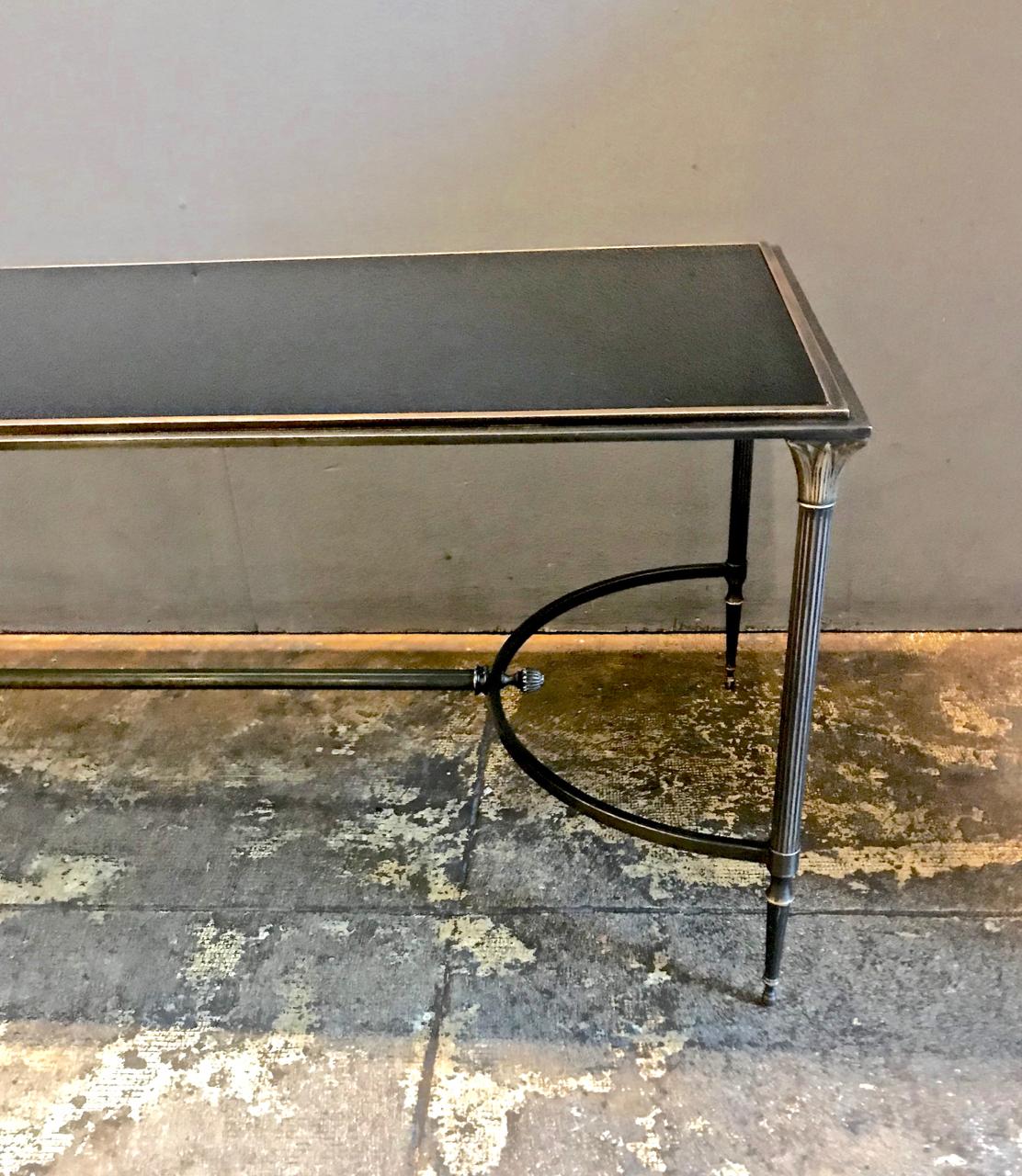 Maison Baguès Bronze and Glass Coffee Table im Zustand „Gut“ in Pasadena, CA