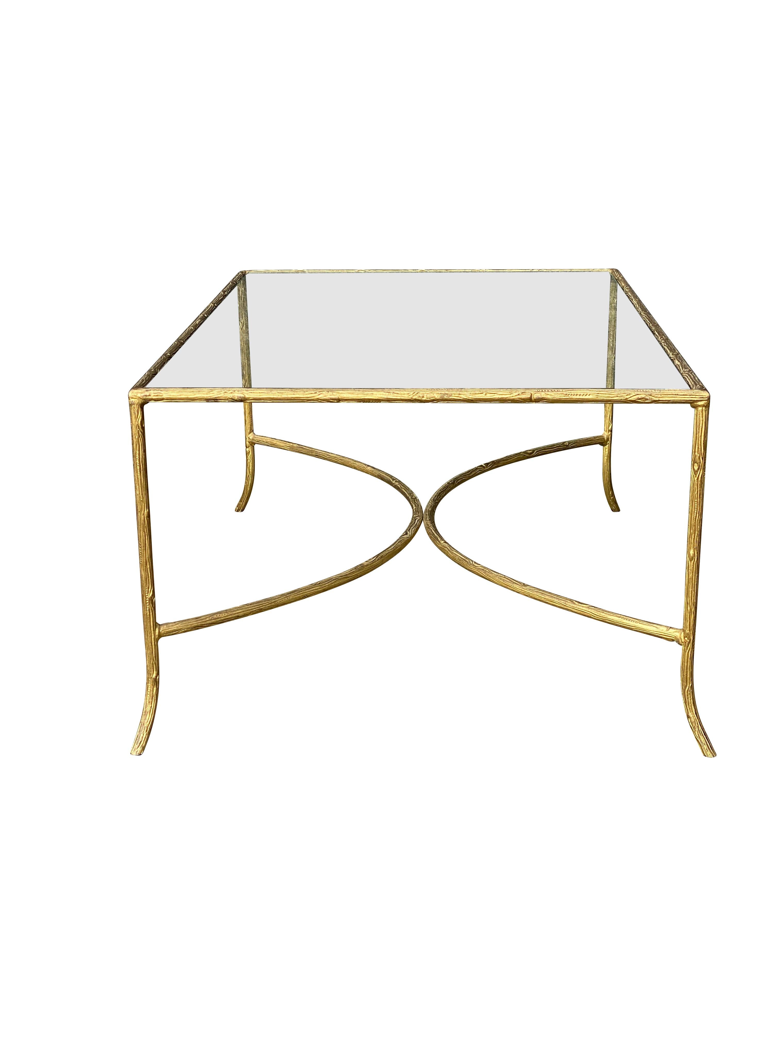 French Maison Baguès Bronze Coffee Table