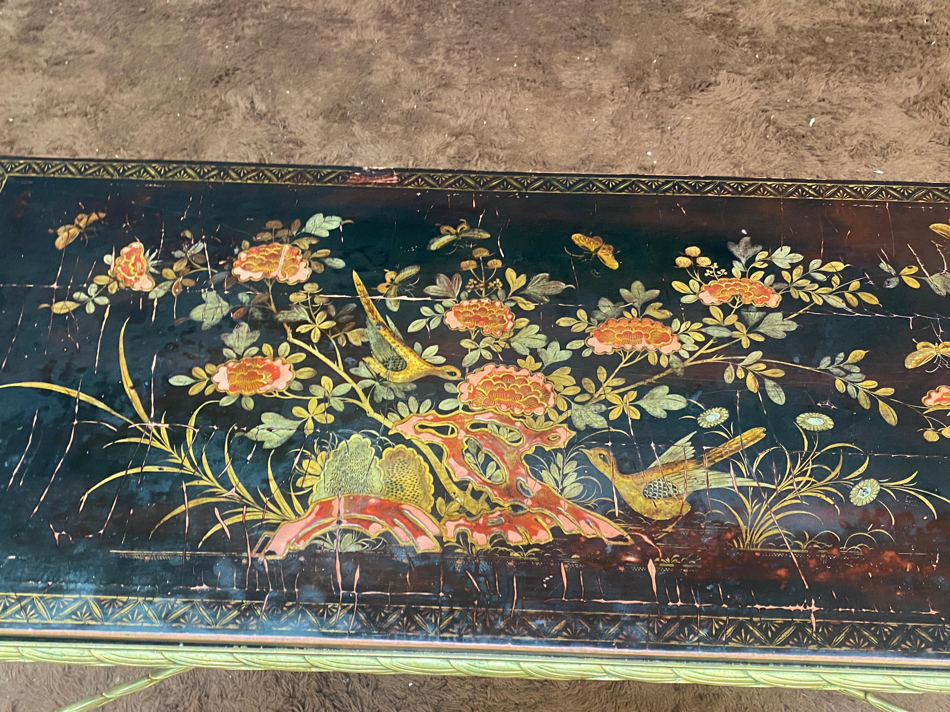 Maison Baguès , Bronze coffee table. Lacquered top to restore or replace. For Sale 1