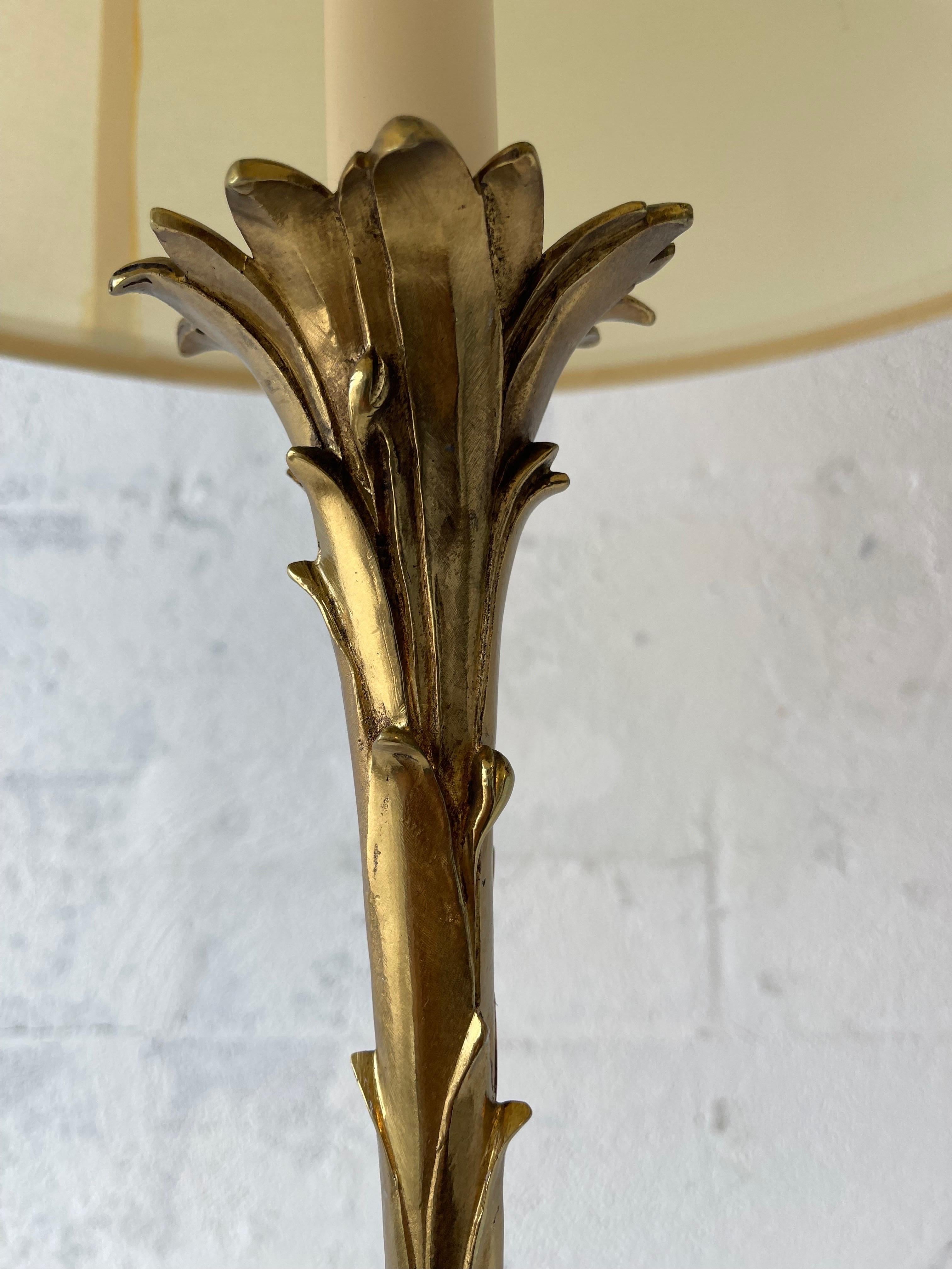 Maison Bagues, Bronze-Stehlampe, um 1950 im Angebot 1
