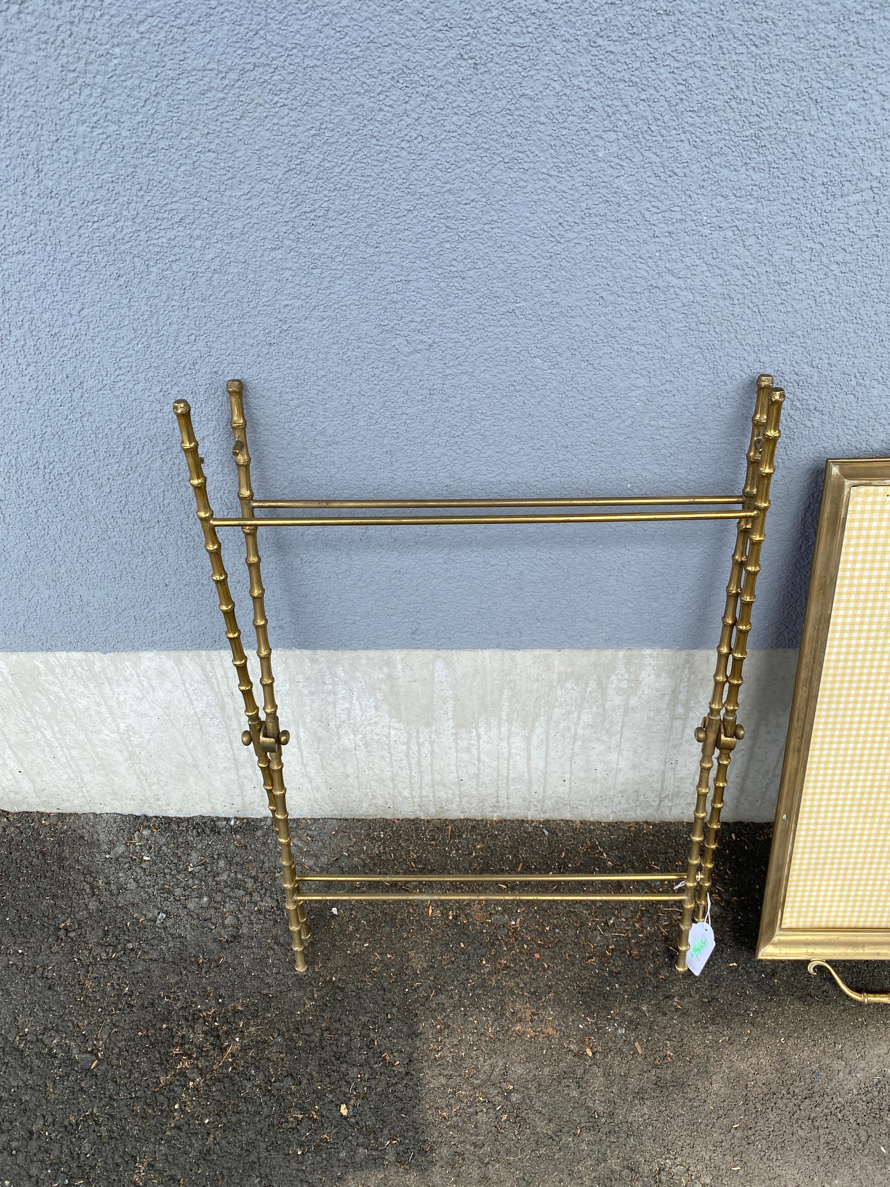 Maison Baguès:: Table de service en bronze avec décor en bambou:: circa 1950-1960 en vente 4