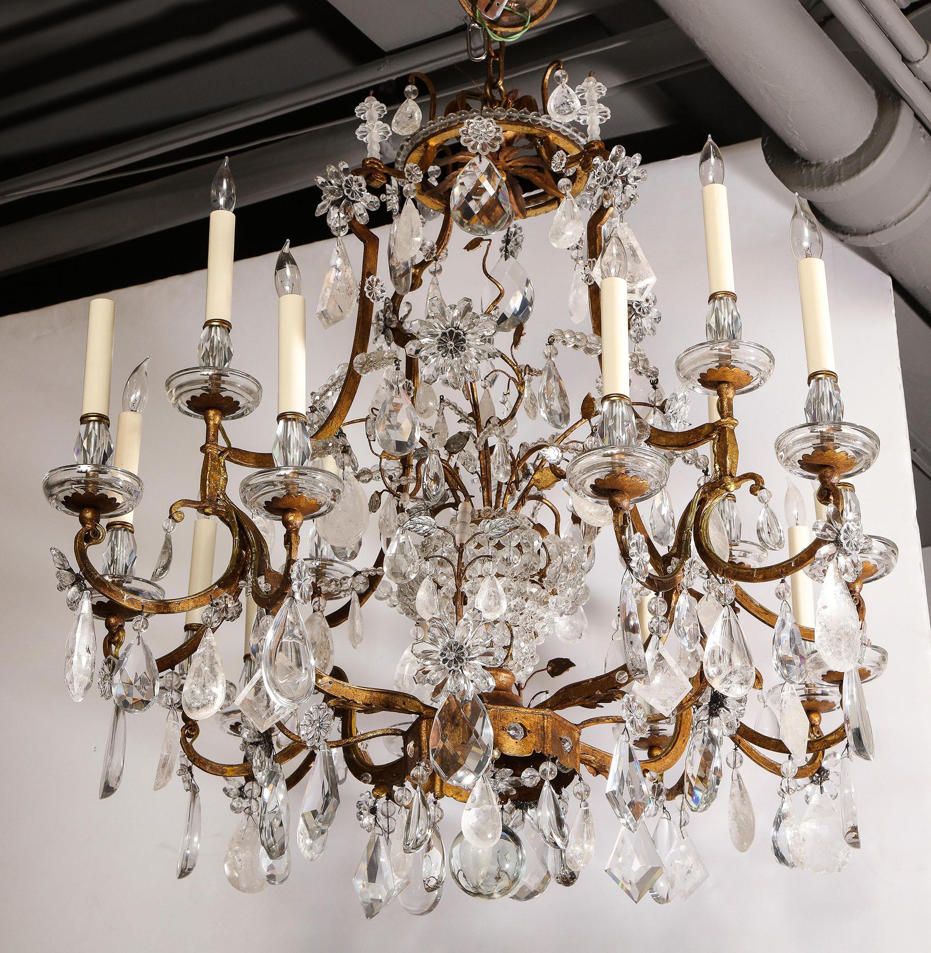 Gilt Maison Baguès Chandelier