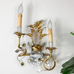 Maison Baguès Chinoiserie Wall Sconce 1950’s France