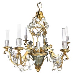 Maison Baguès Crystal Pagoda Chandelier with Seven-Lights