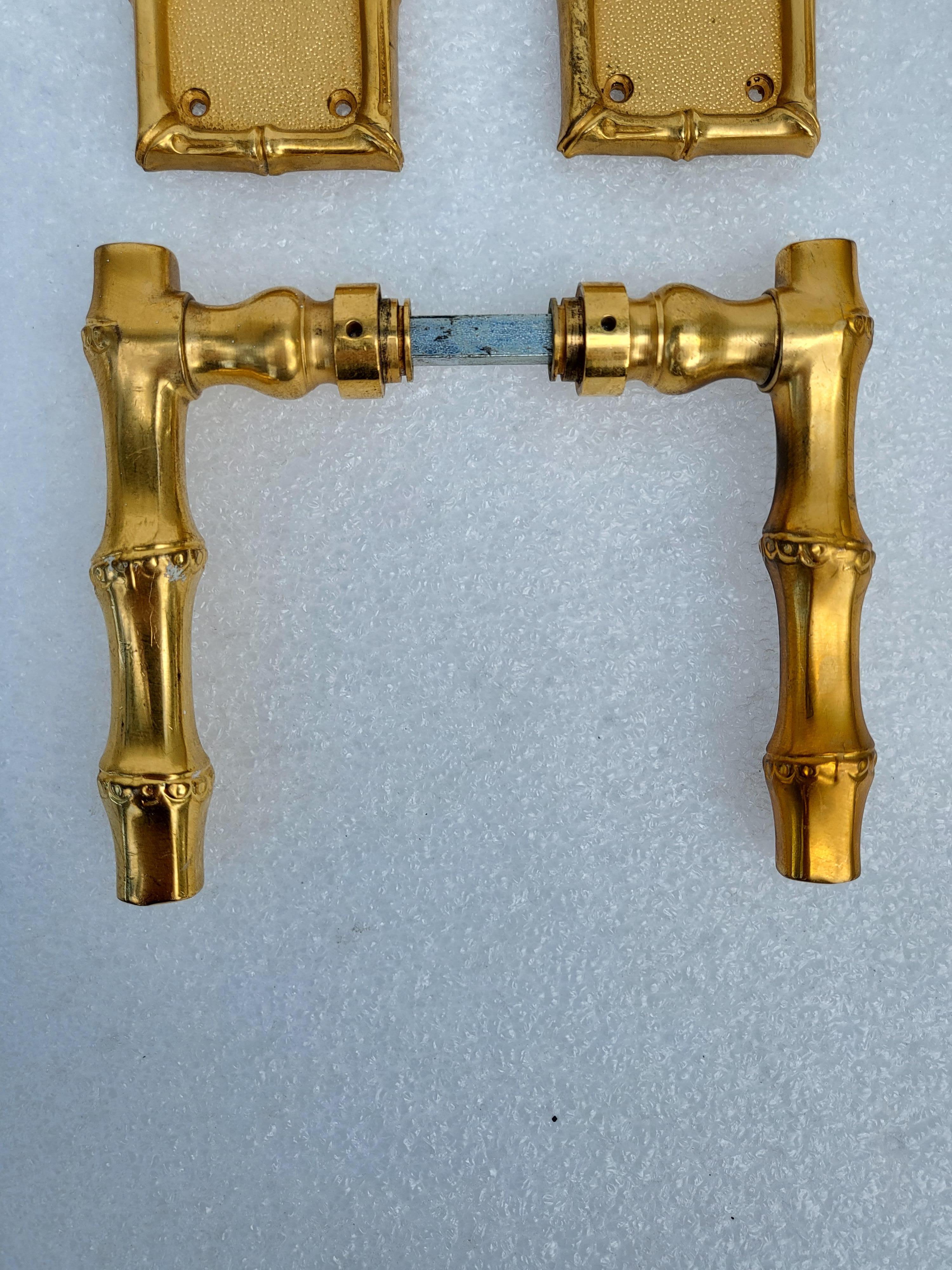 Mid-Century Modern Maison Baguès Door Handles, 8 Pairs Available, Priced by Pair For Sale