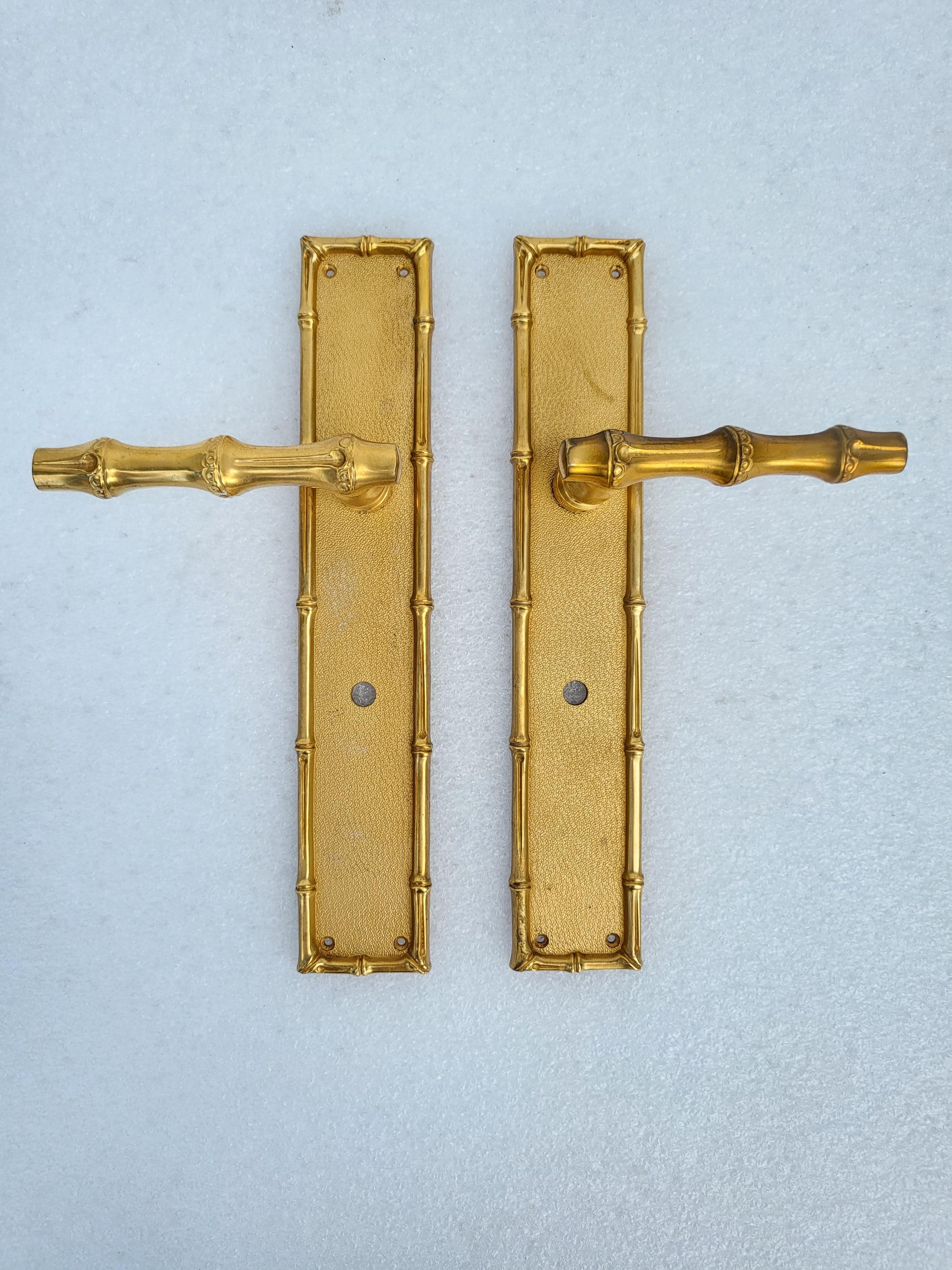 Bronze Maison Baguès Door Handles, 8 Pairs Available, Priced by Pair For Sale