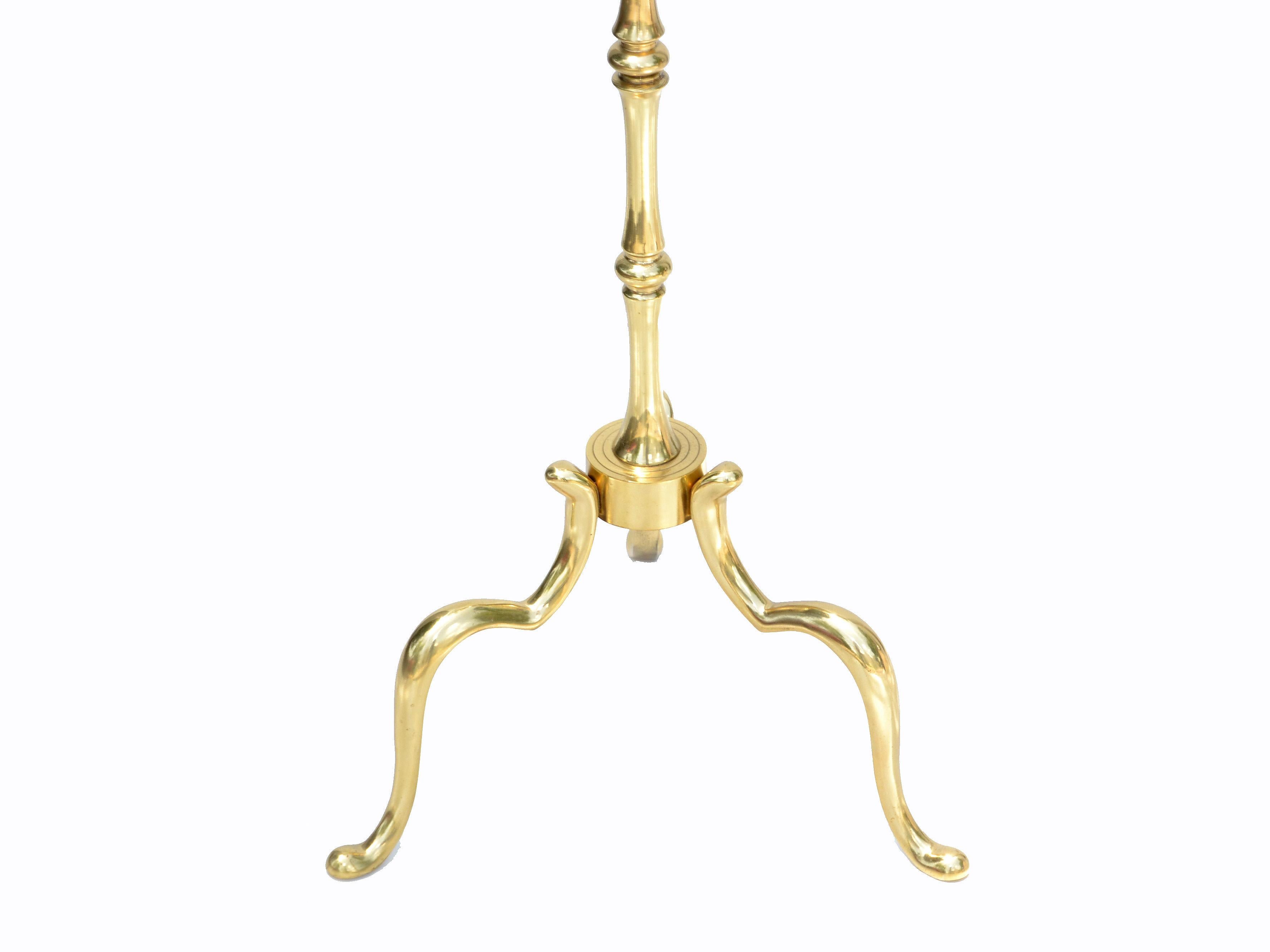 Maison Baguès French Neoclassical Bronze Bamboo Floor Lamp For Sale 5