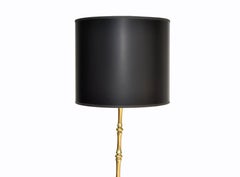 Maison Baguès French Neoclassical Bronze Bamboo Floor Lamp