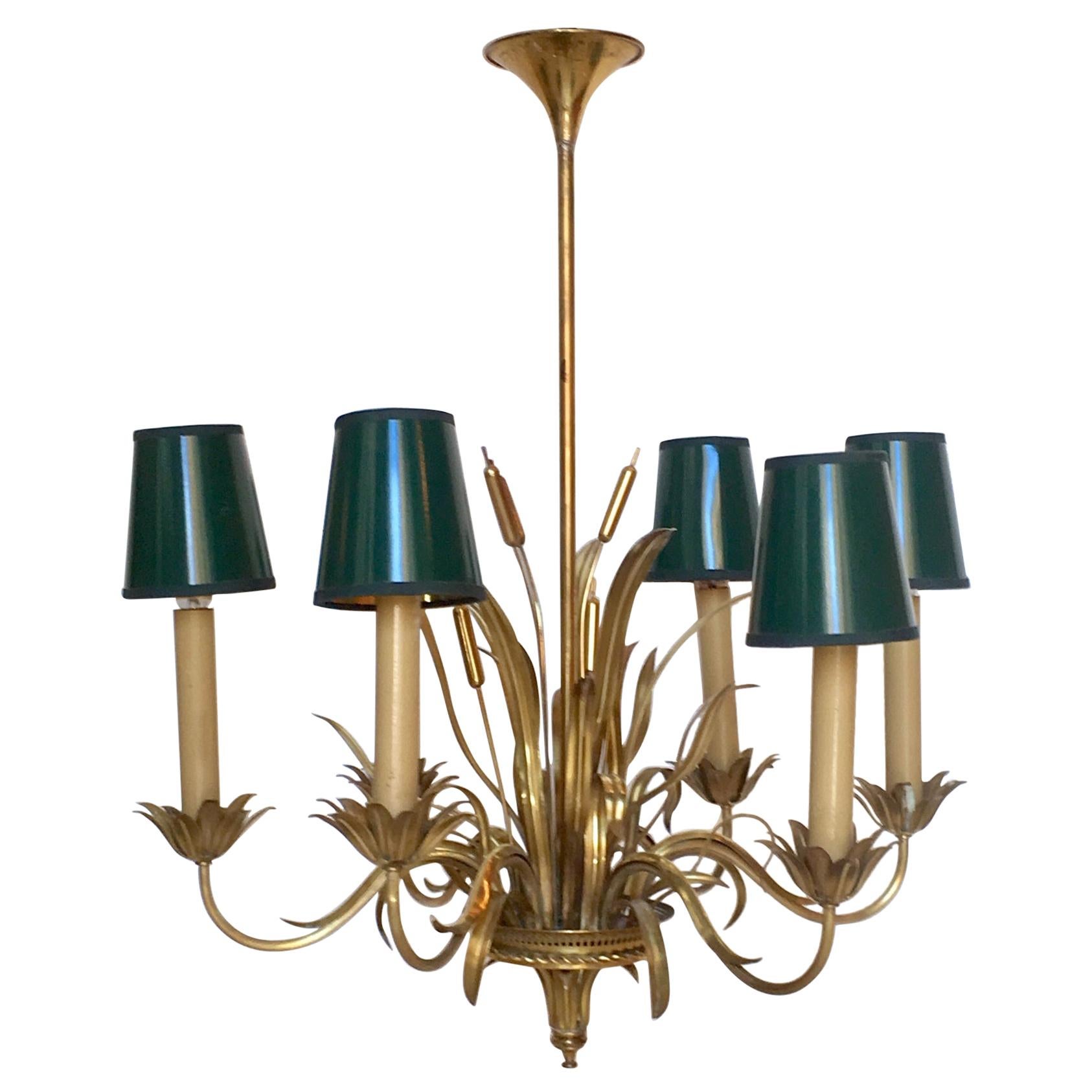 Maison Bagues Gilt Bronze Chandelier